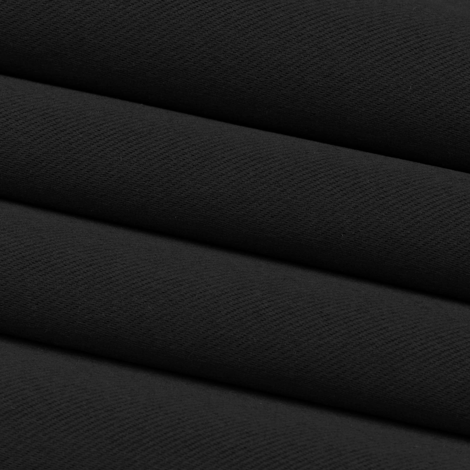 Cortinas Blackout 2.64m X 2.13m En 2 Paneles - Negro REAL TEXTIL