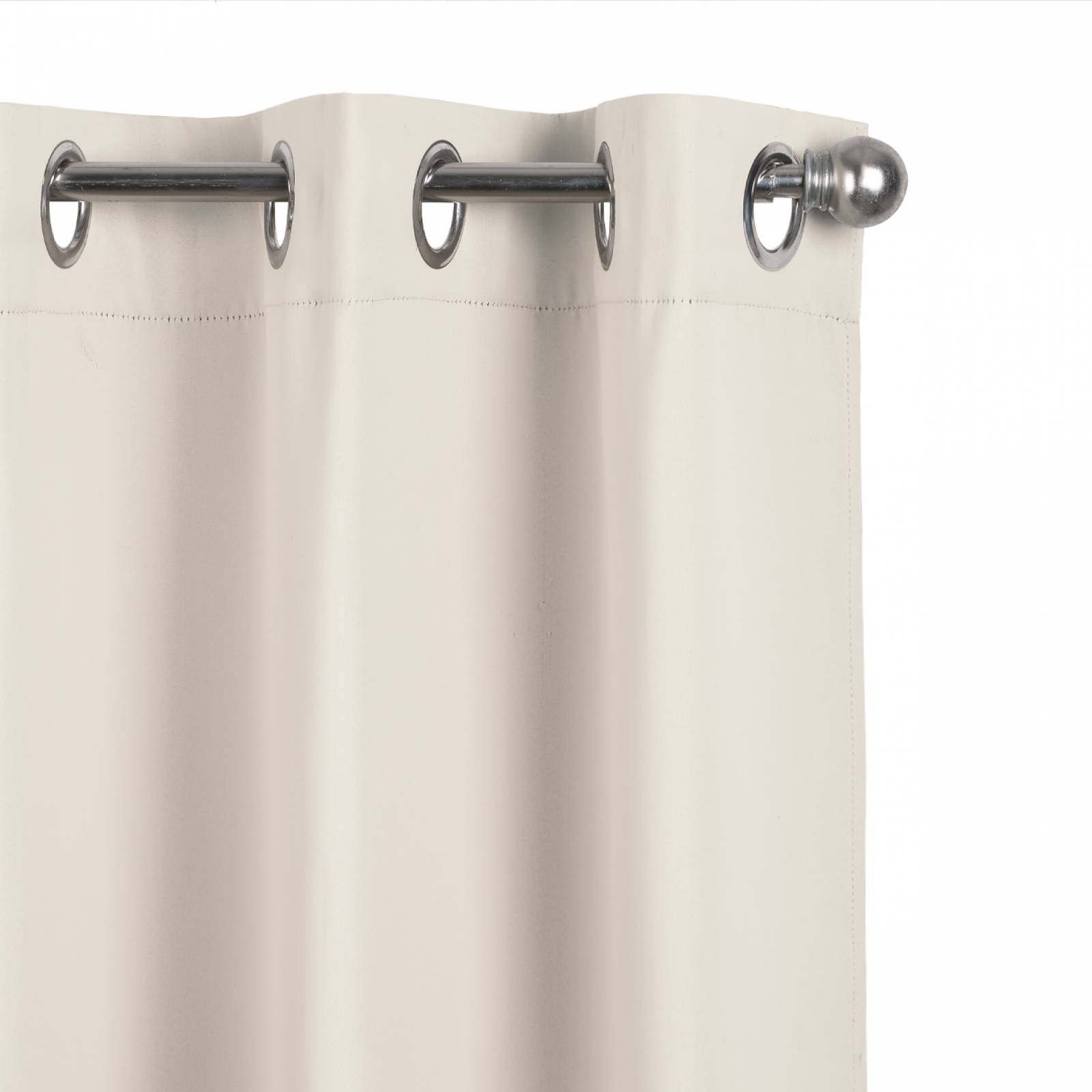 Cortinas Blackout 2.64m X 2.13m En 2 Paneles - Crema REAL TEXTIL