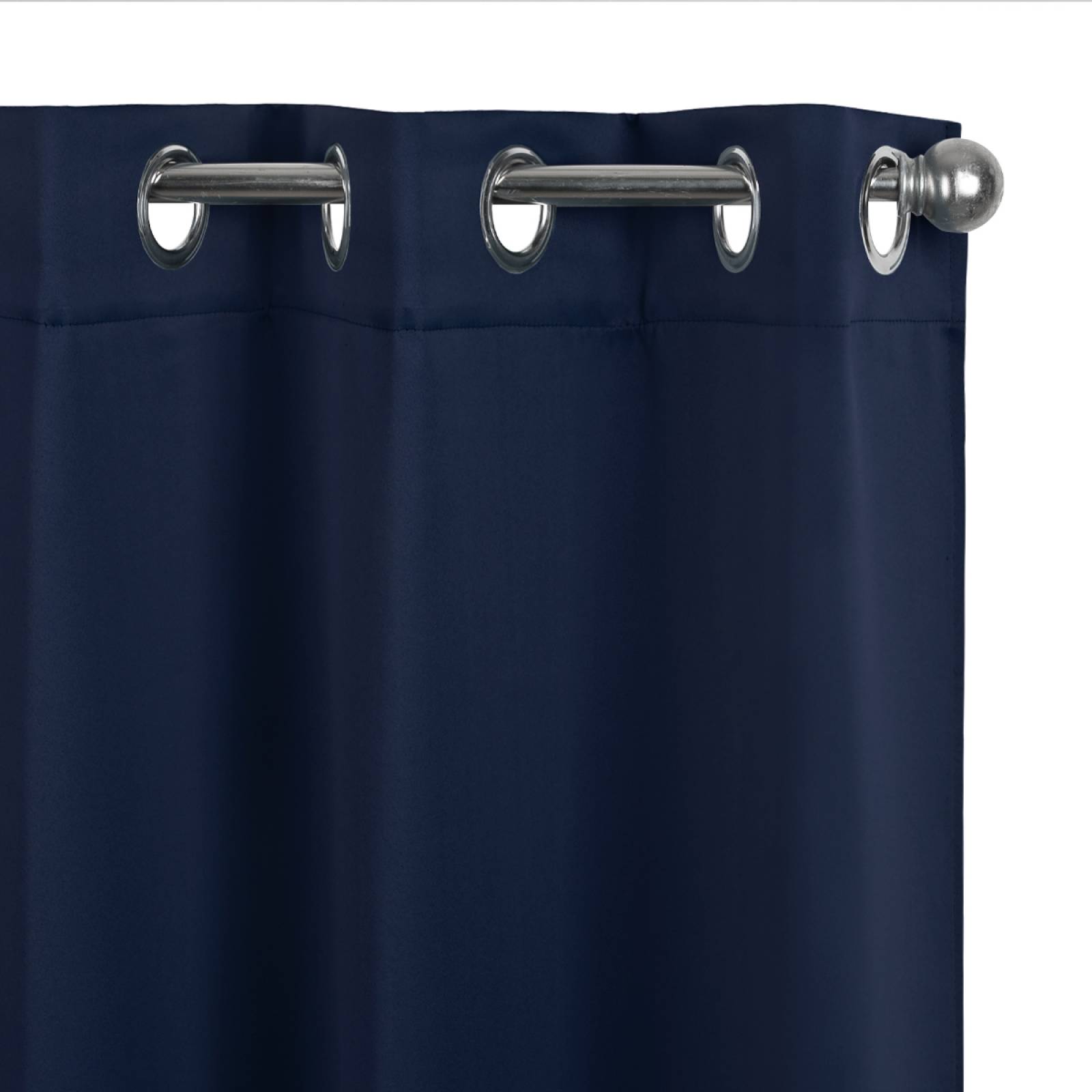 Cortinas Blackout 2.64m X 2.13m En 2 Paneles - Azul oscuro REAL TEXTIL