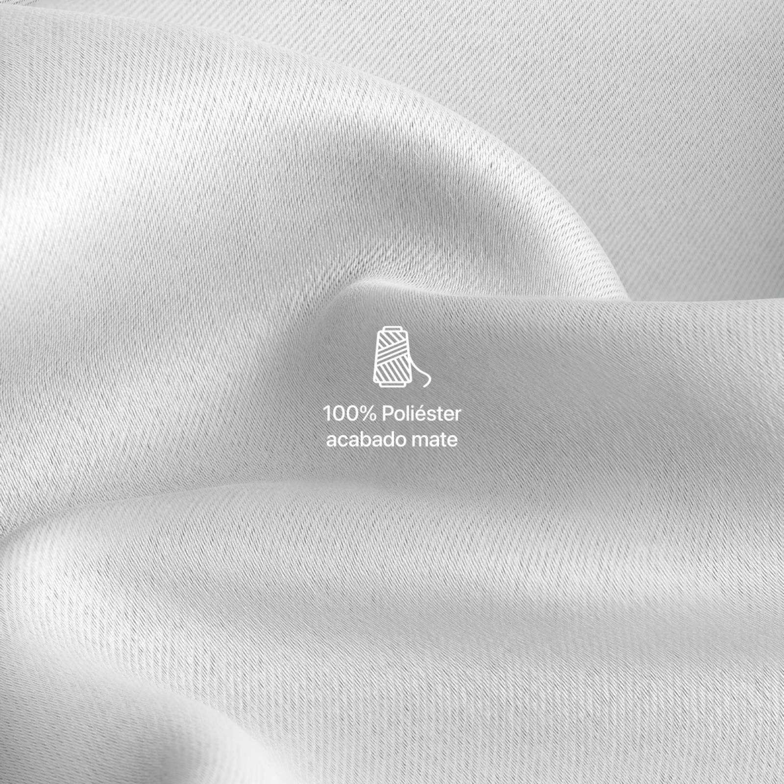 Cortina Blackout 2.80x2.20m - 2 Paneles Blanca REAL TEXTIL