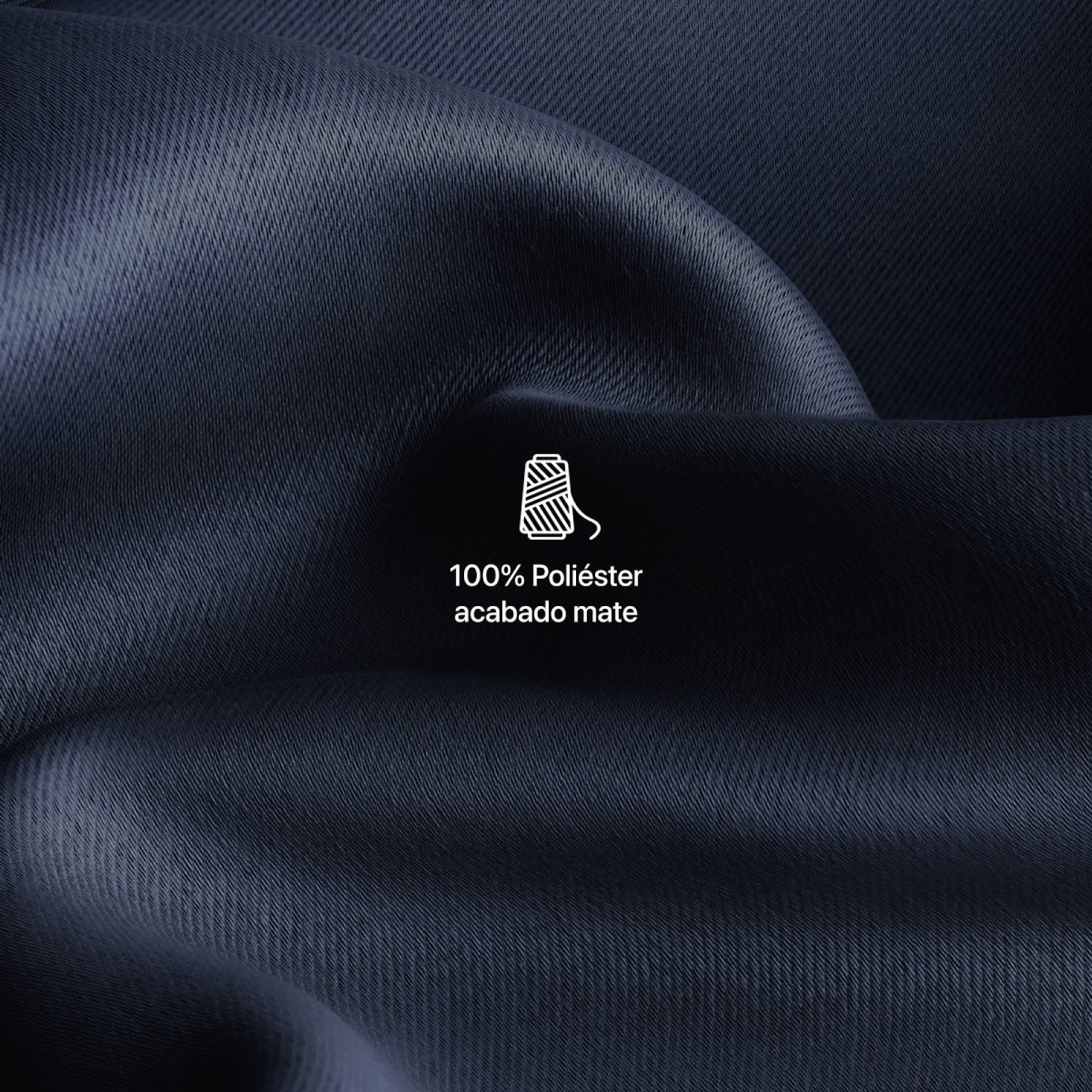 Cortina Blackout 2.80x2.20m - 2 Paneles Azul marino REAL TEXTIL