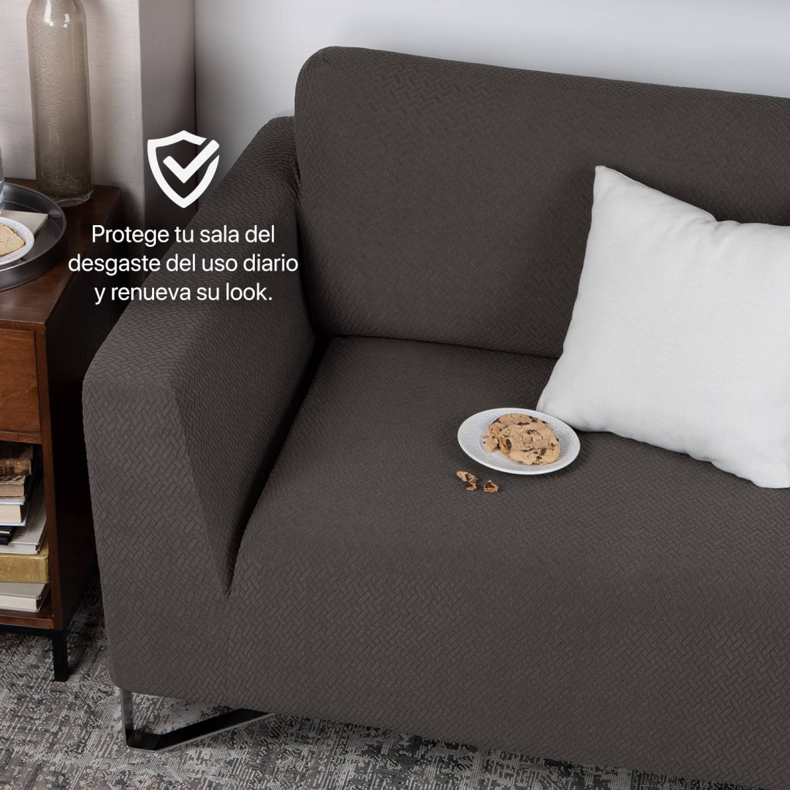 Squared' - Rascador para gatos y esquinas de sofá/protector de muebles  (marfil)