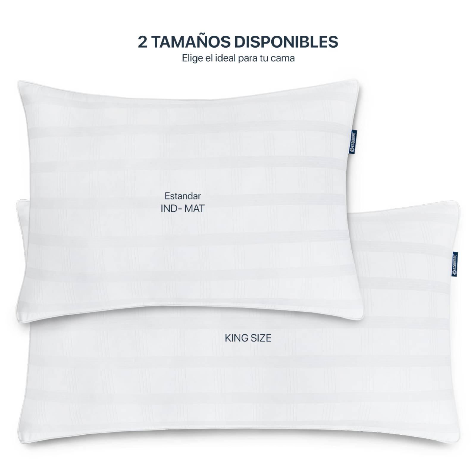 Almohada discount tamaño estandar