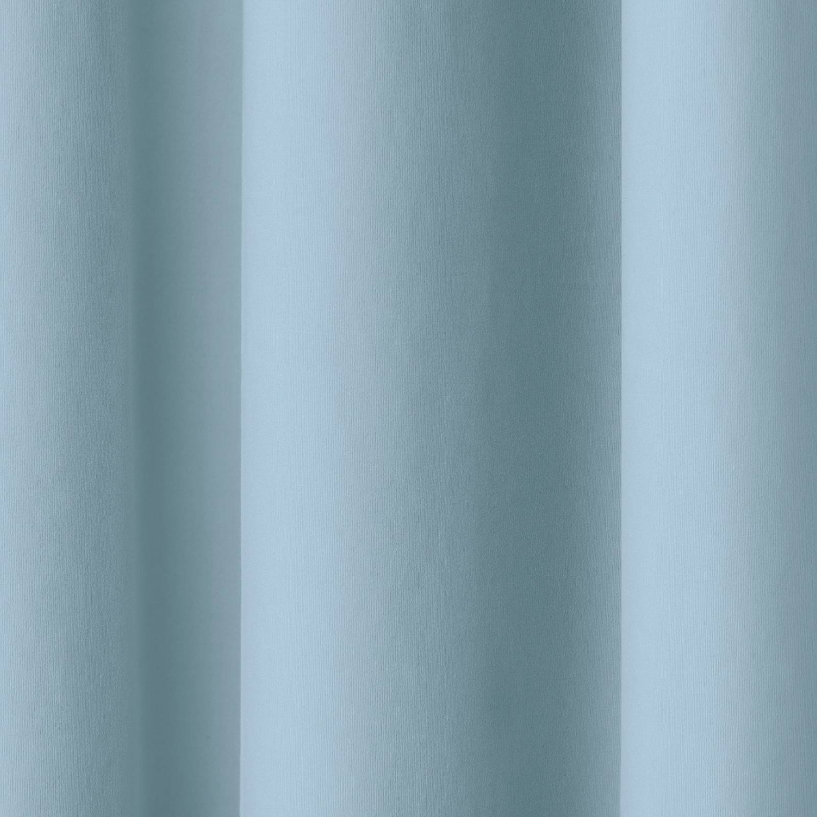 Cortina 2.36x1.80m Con Argollas Azul Grisaceo REAL TEXTIL