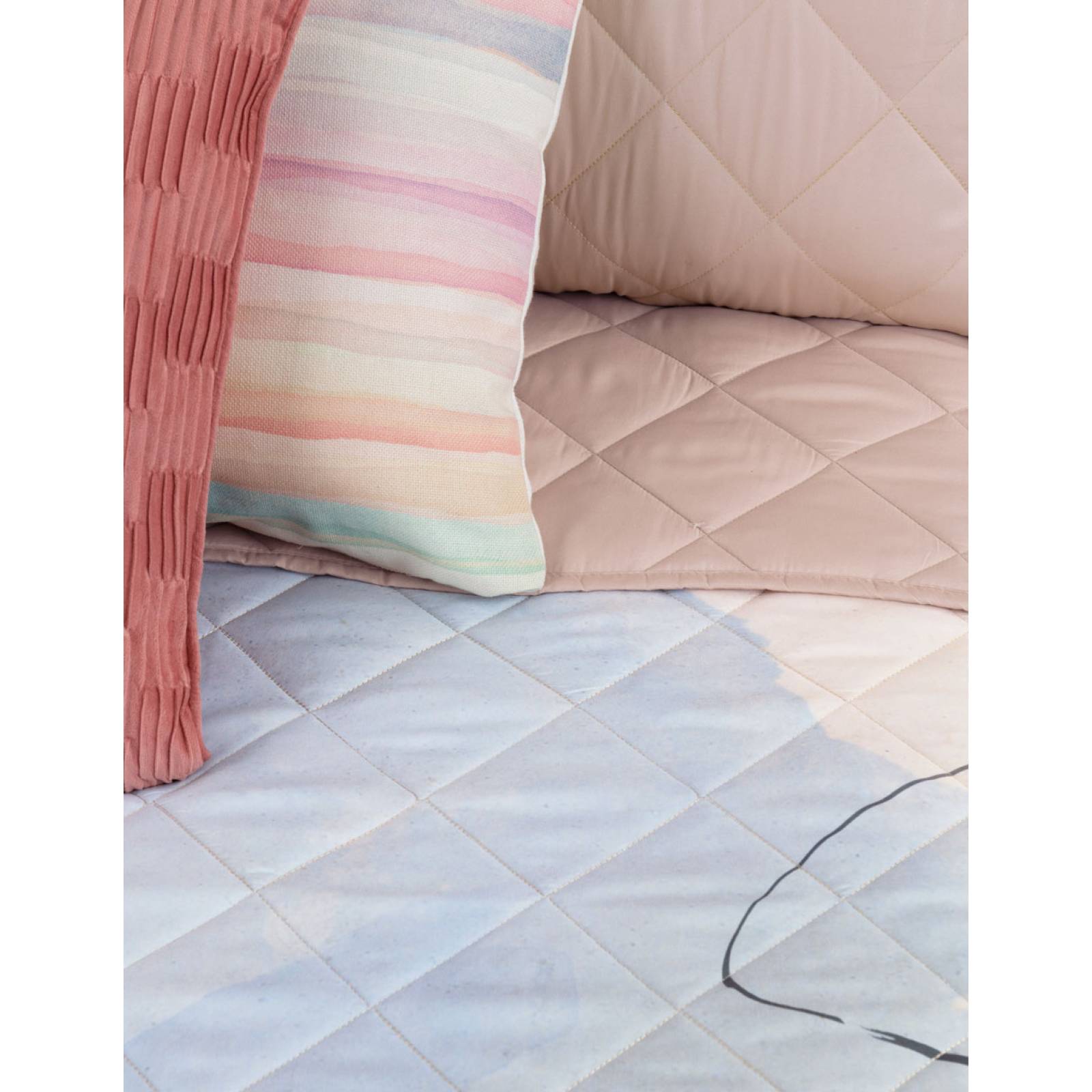 Edredón King Size Doble Vista más 2 Fundas Torre Eiffel ESQUIMAL