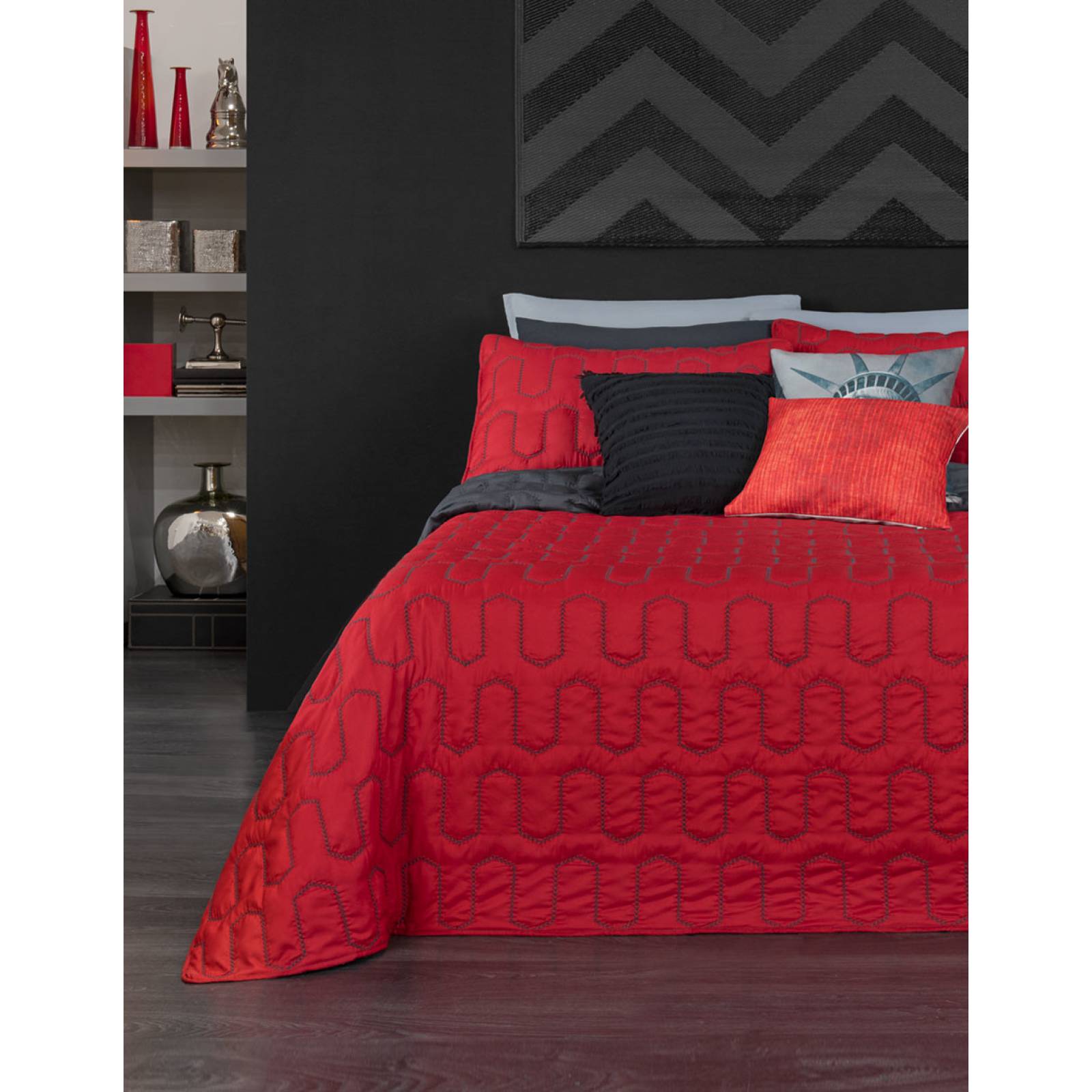 Edredón Ligero Matrimonial Luxus más 2 Fundas Odiseo ESQUIMAL