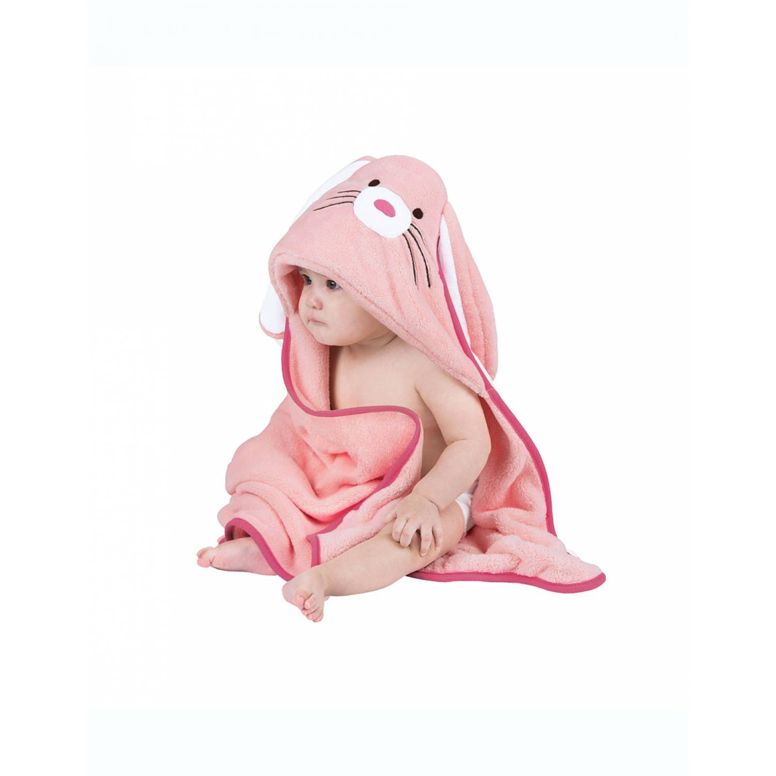 Toalla Para Bebé 75x75cms / Unitalla 0-18 Meses Conejita ESQUIMAL