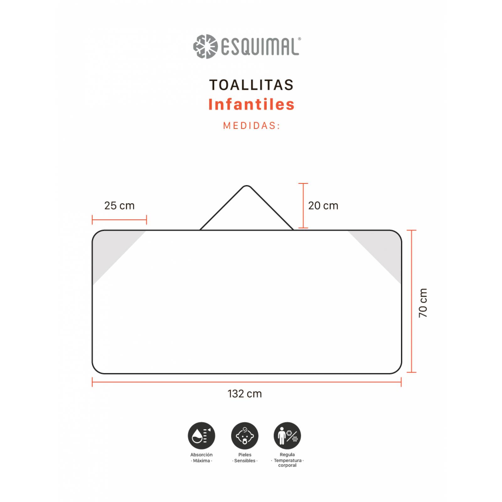 Toalla Para Niños Animalitos Unitalla 3 A 6 Años Dinosaurio ESQUIMAL