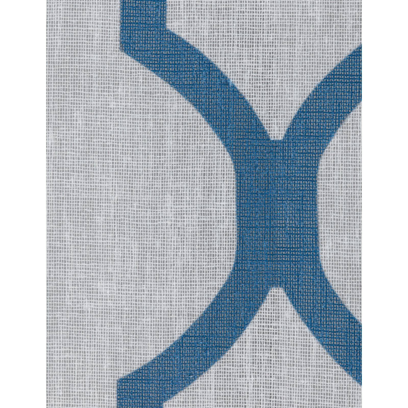 Cortina Translúcida Tipo Lino - 2.70m X 2.30m Alfa (Azul) ESQUIMAL