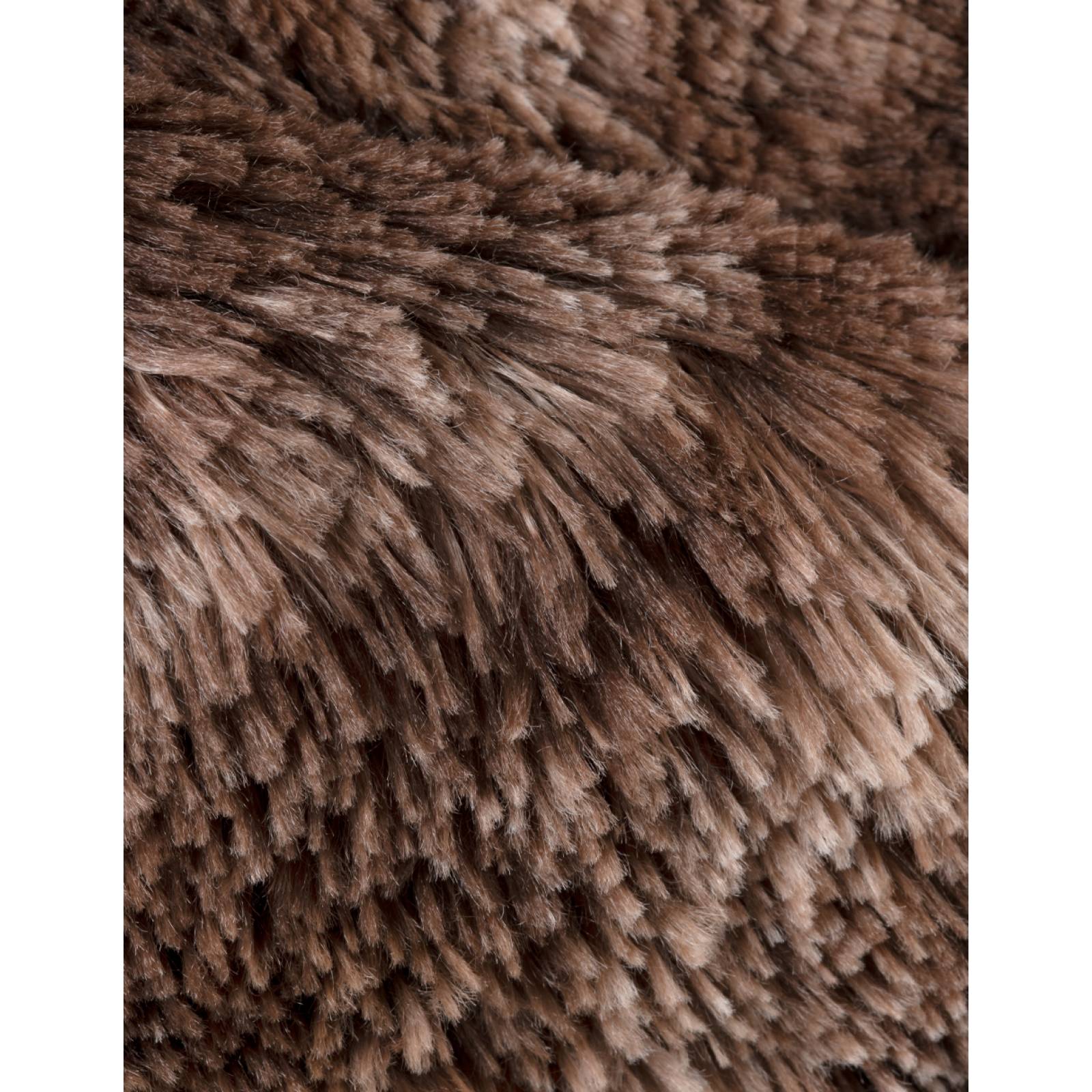 Tapete Alfombra Decorativa Peludo 1.20m X 1.70m - Nuez-Café ESQUIMAL