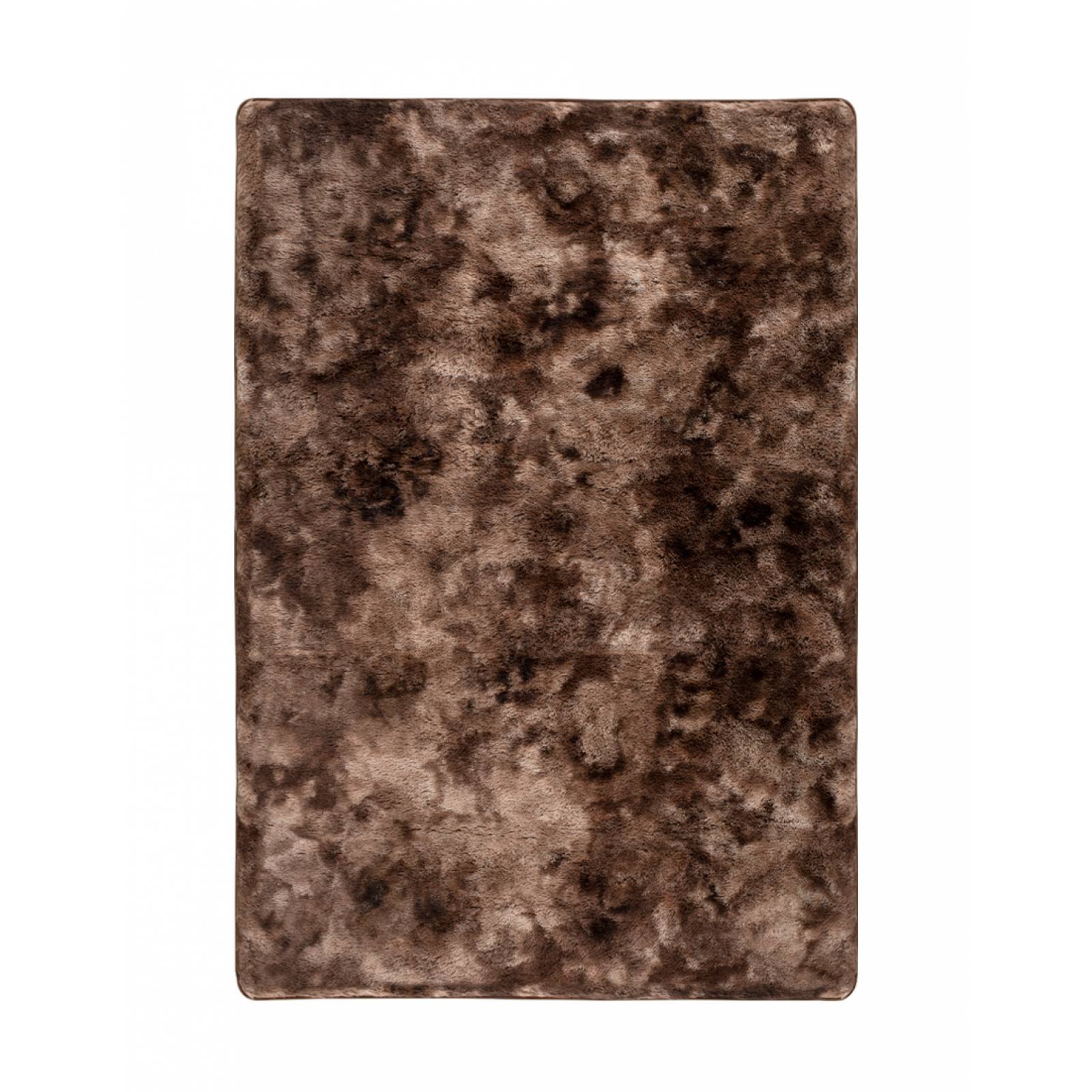 Tapete Alfombra Decorativa Peludo 2.30m X 1.60m - Nuez-Café ESQUIMAL.