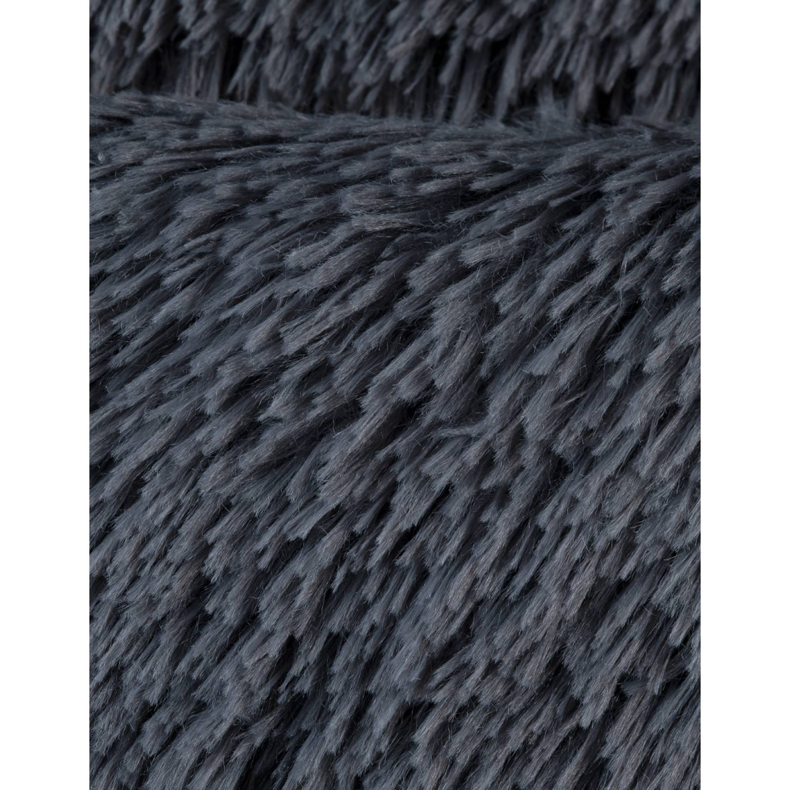 Tapete Alfombra Decorativa Peludo 1.20m X 1.70m - Pimienta-Gris Obscuro ESQUIMAL