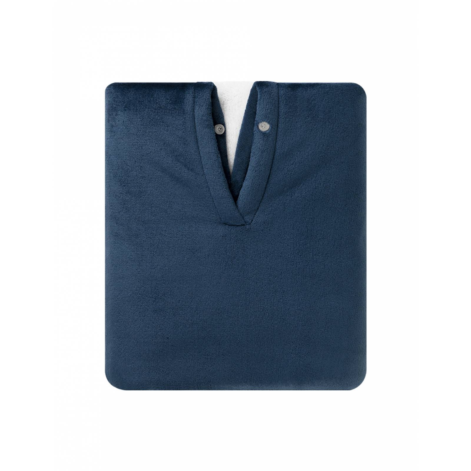 Cobija Cobertor Tipo Chal / Poncho Para Hombre - Azul marino ESQUIMAL
