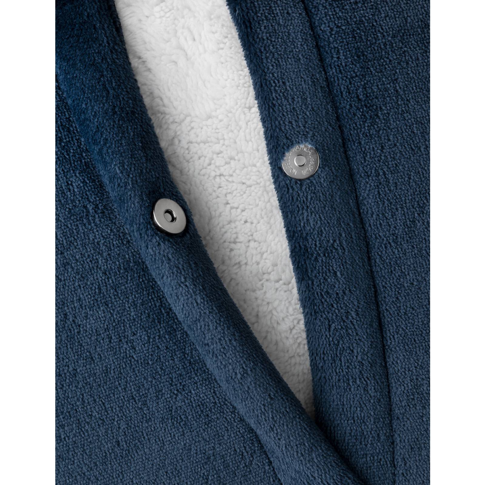 Cobija Cobertor Tipo Chal / Poncho Para Hombre - Azul marino ESQUIMAL