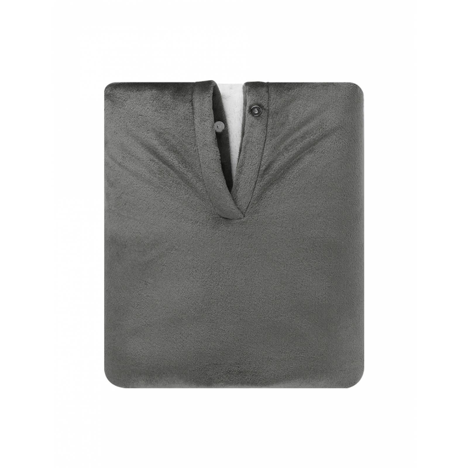 Cobija Cobertor Sudadera Tipo Chal Poncho Para Hombre de Color Gris Oxford ESQUIMAL.