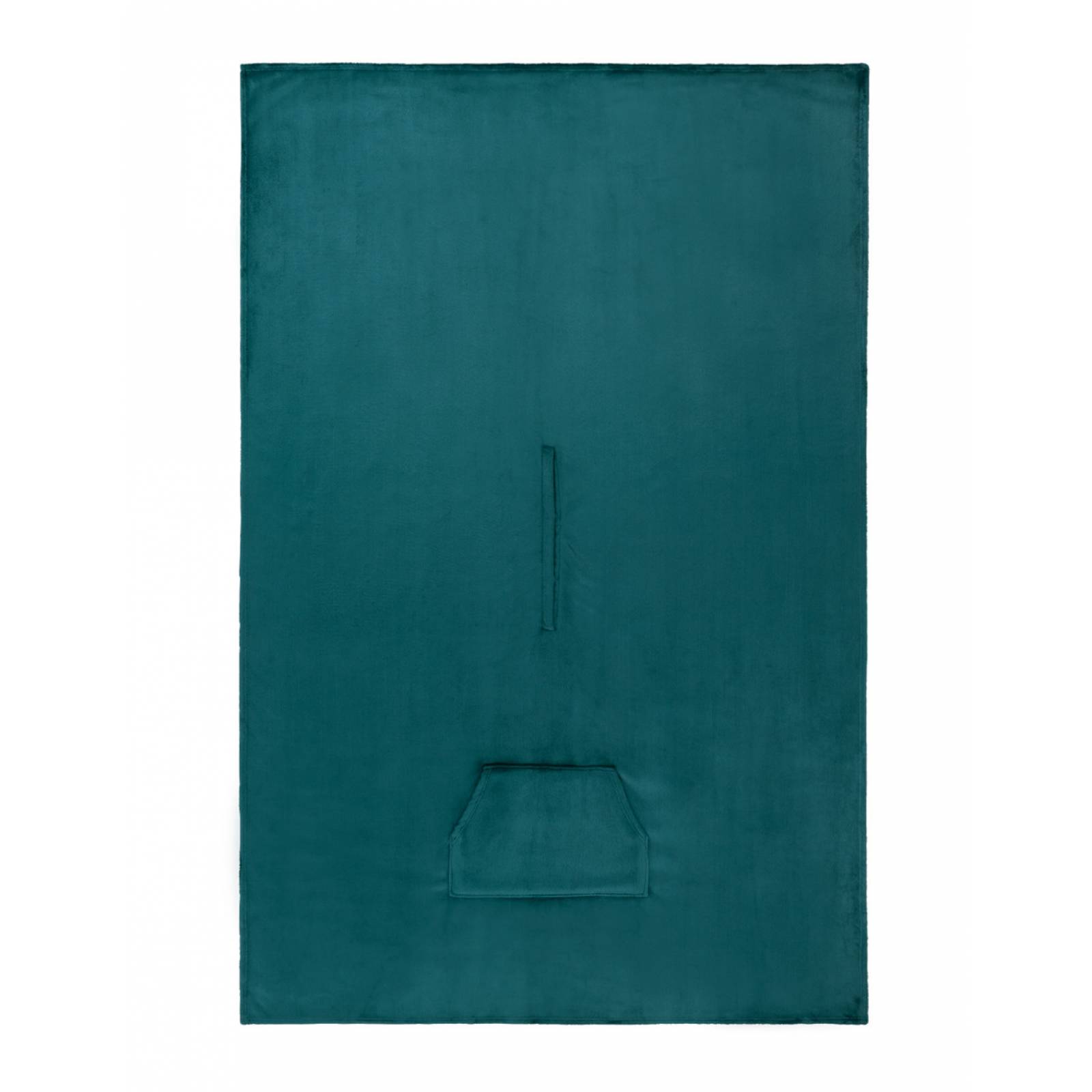 Cobija Cobertor Sudadera Tipo Chal Poncho Para Mujer de Color Verde Ultramar ESQUIMAL.