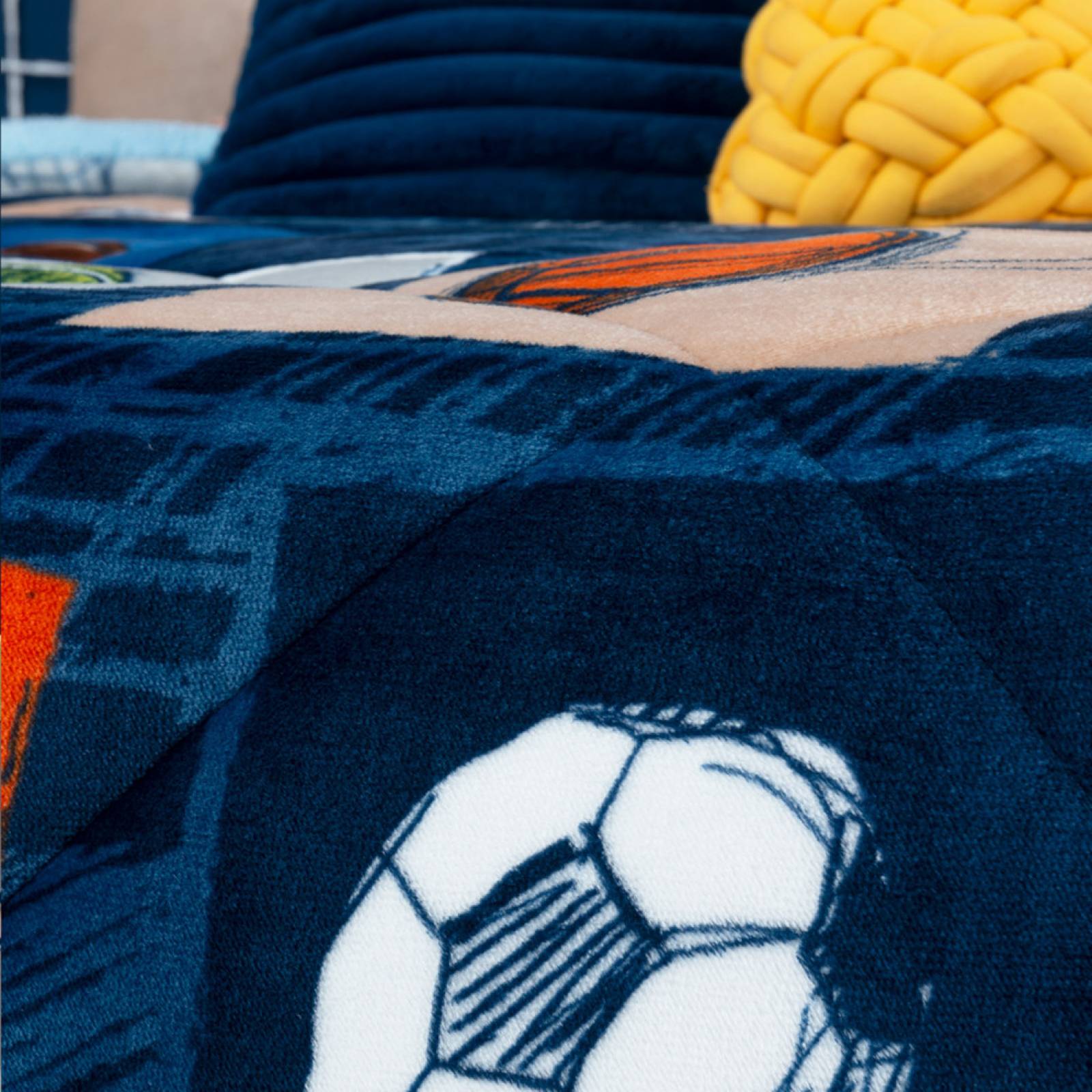 Cobertor Borrega Individual Infantil - Campeones ESQUIMAL