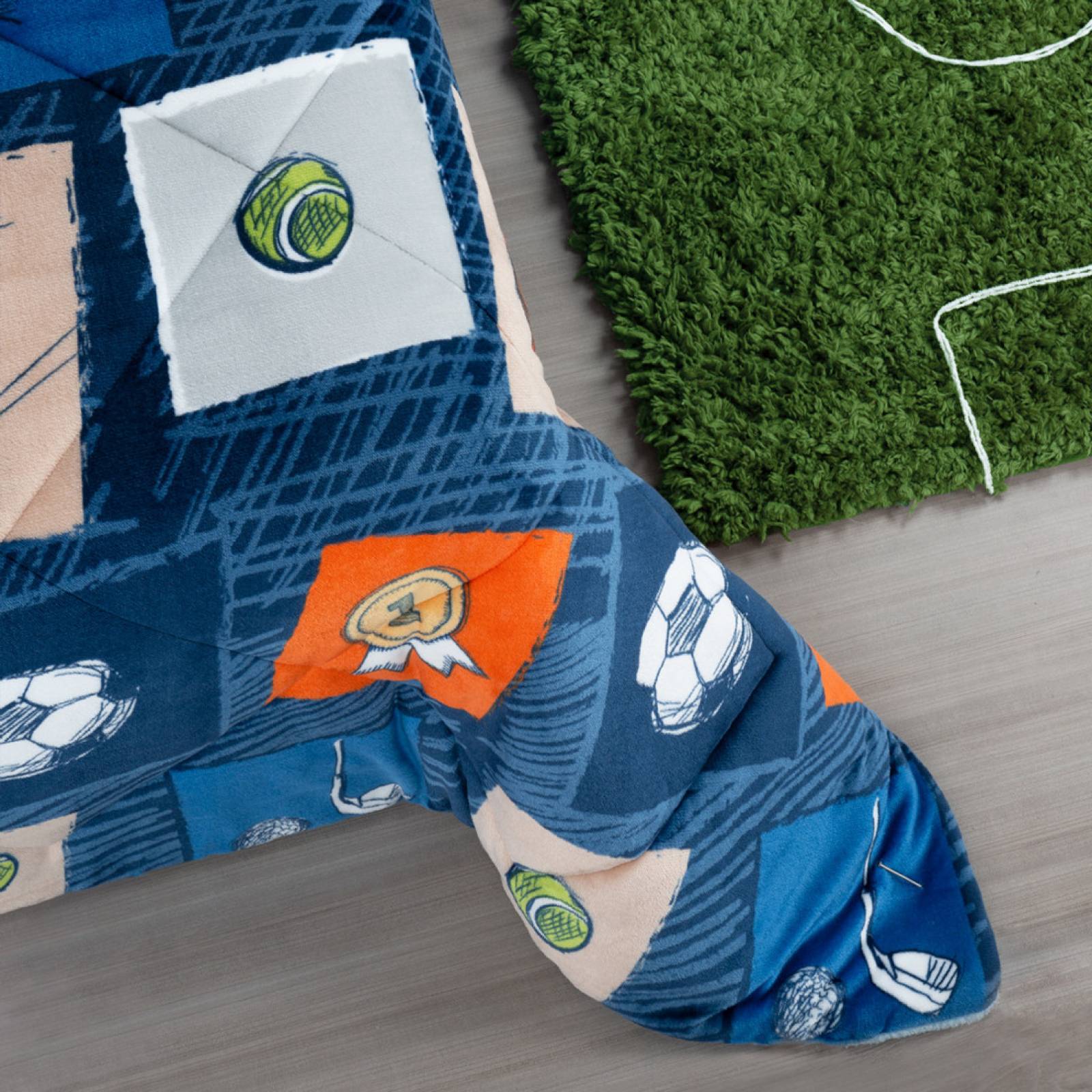 Cobertor Borrega Individual Infantil - Campeones ESQUIMAL