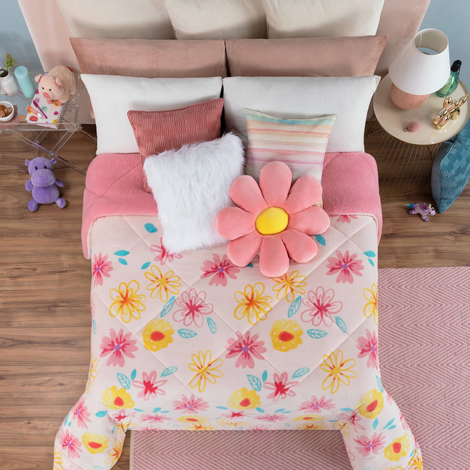 Cobertor Borrega Matrimonial Infantil - Evelin ESQUIMAL