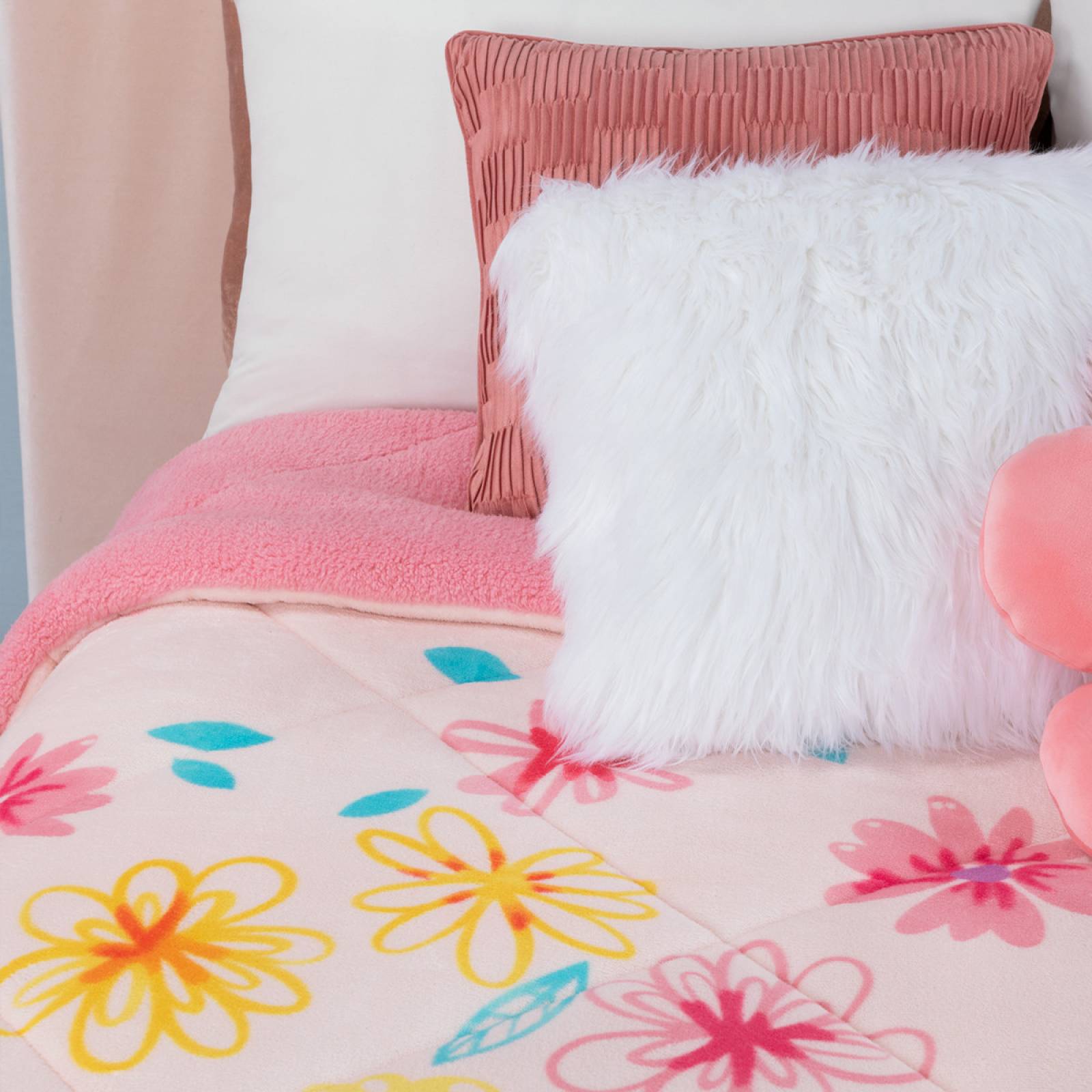 Cobertor Borrega Matrimonial Infantil - Evelin ESQUIMAL