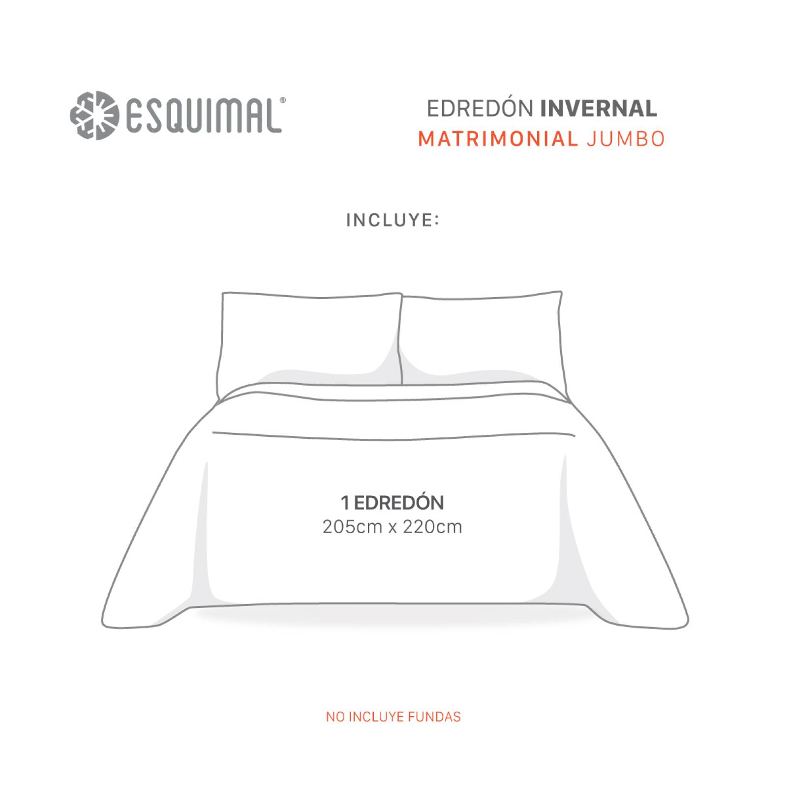 Cobertor Matrimonial Jumbo Edredón Invernal Luxus Afelpado Catia (rosa-beige) ESQUIMAL