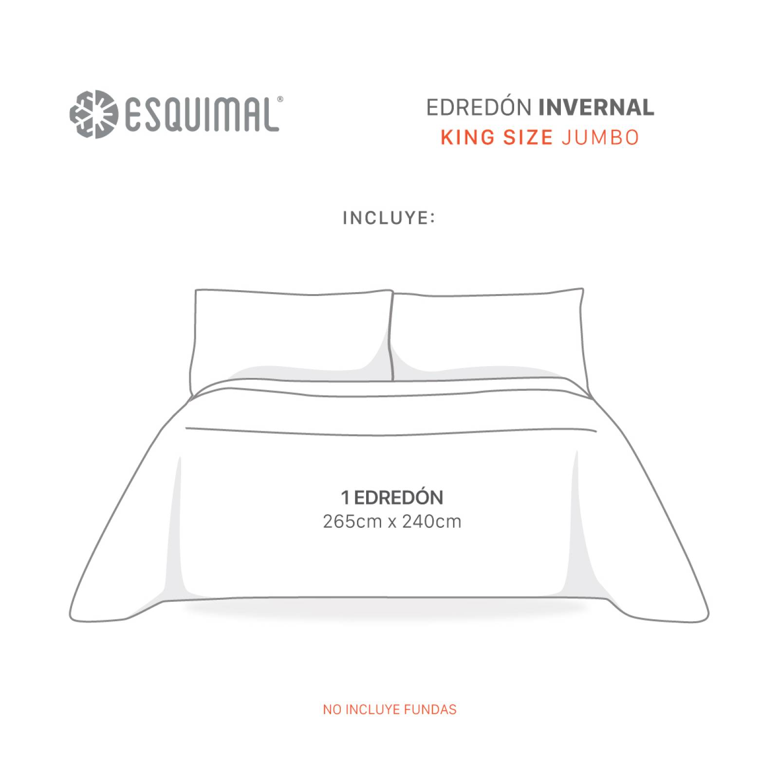 Cobertor King Size Jumbo Edredón Invernal Luxus Afelpado Renato (negro) ESQUIMAL