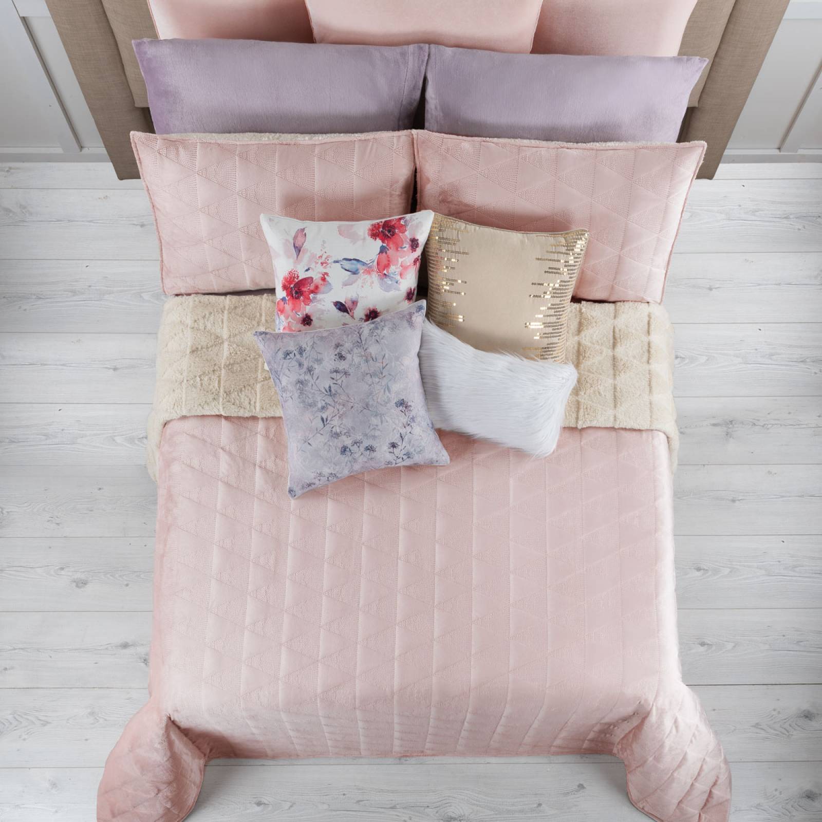 Edredón King Size Mega Invernal Luxus Velvet + Fundas Triana ESQUIMAL