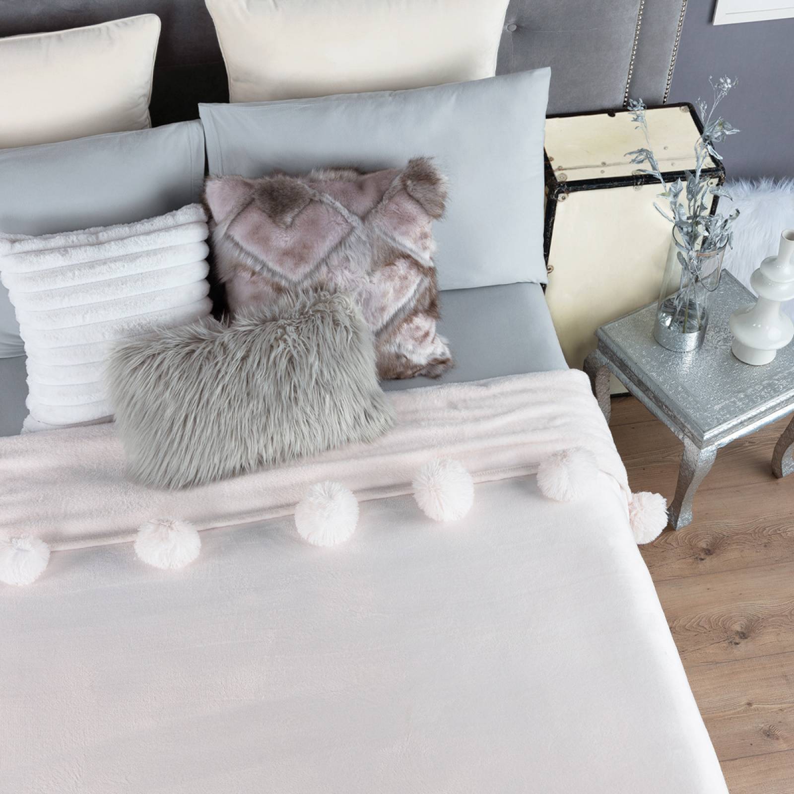 Cobertor King Size Ligero Luxus Condesa (Rosa claro) ESQUIMAL