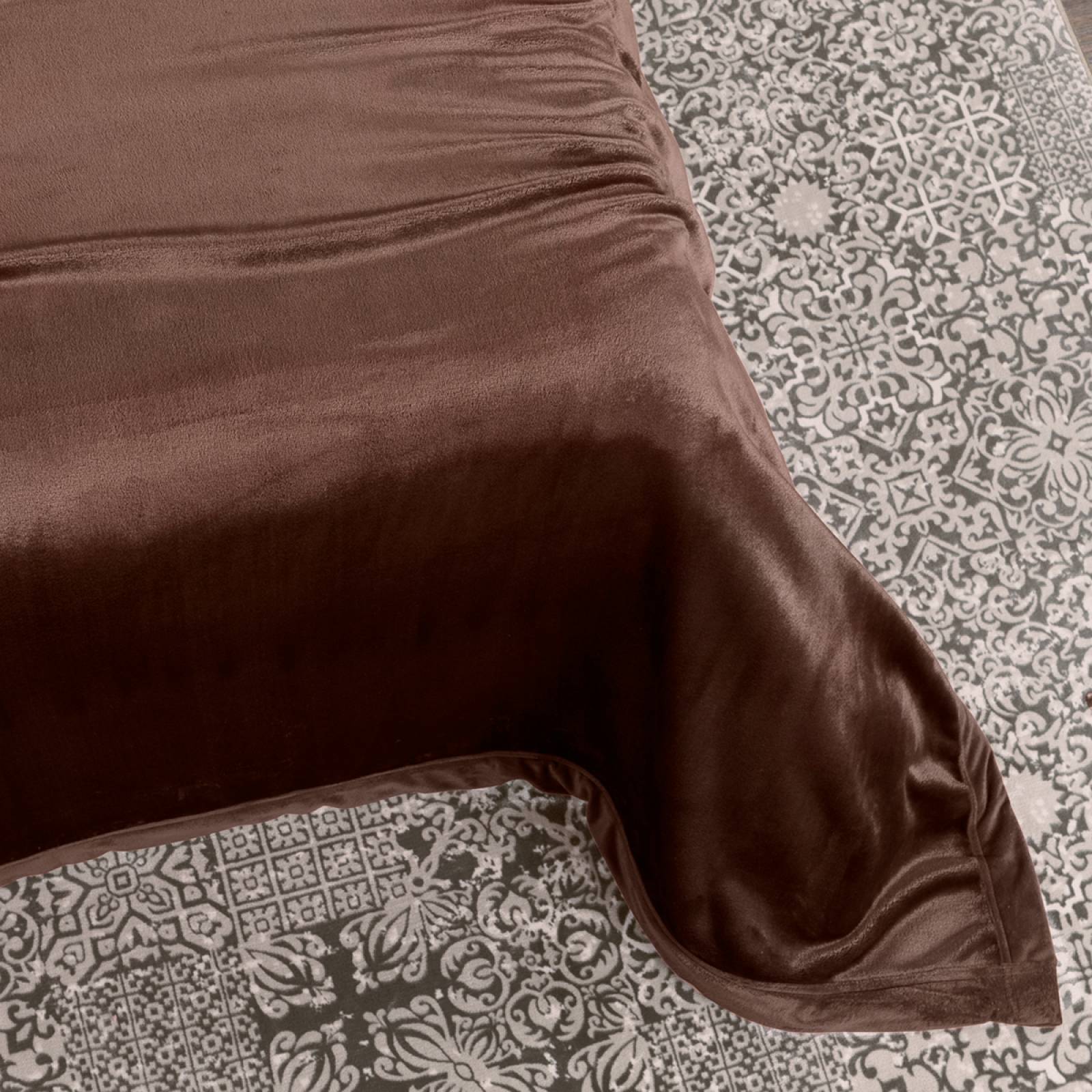 Cobertor King Size Liso Cobija Invernal Ligero Bronce (Café) ESQUIMAL