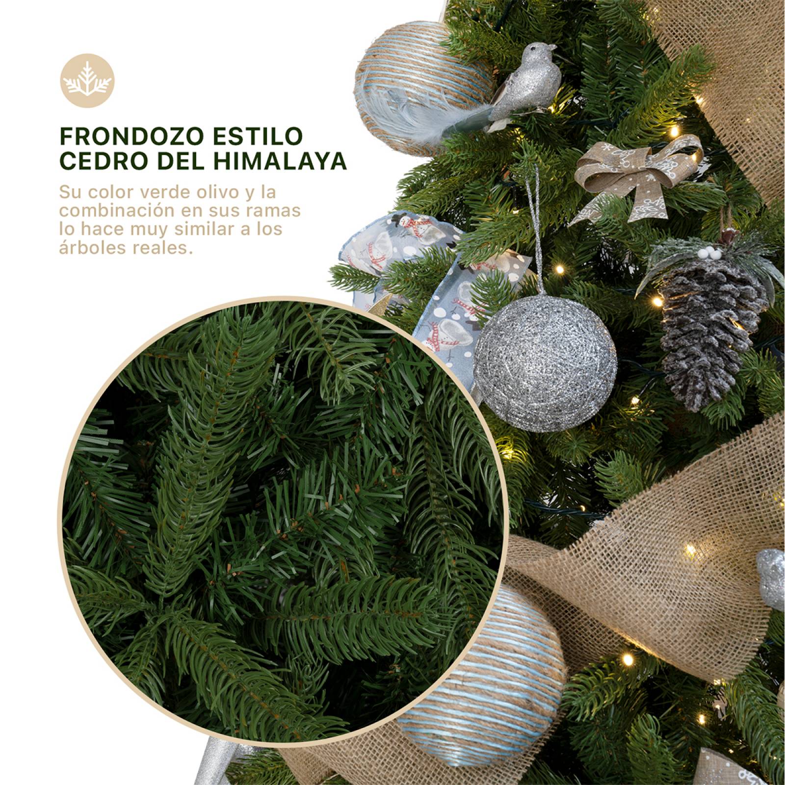 Árbol de Navidad Pino Navideño 2.5m 1900 Ramas - Verde oliva para ESQUIMAL