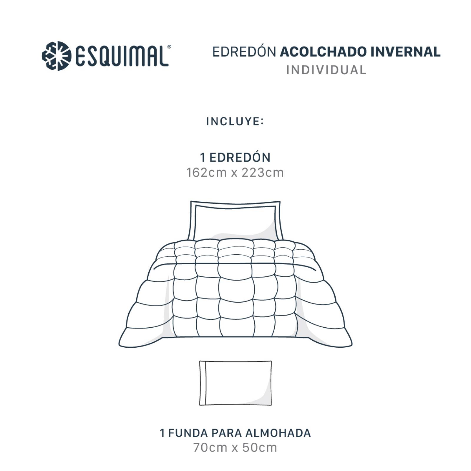 Edredón Invernal Cobertor Individual + Fundas Balam ESQUIMAL