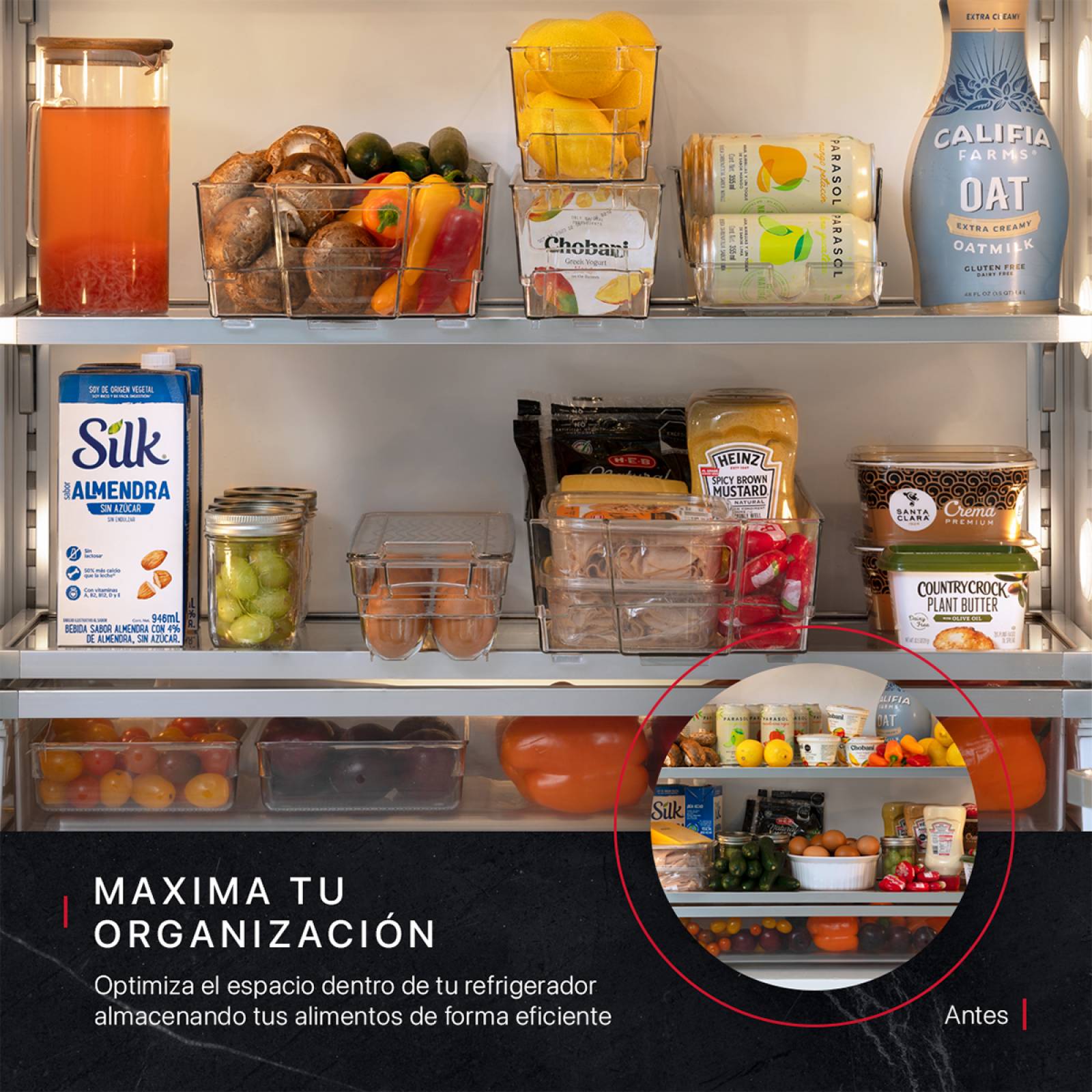 Contenedores Organizadores Para Refrigerador De 7 Pz COOKIFY