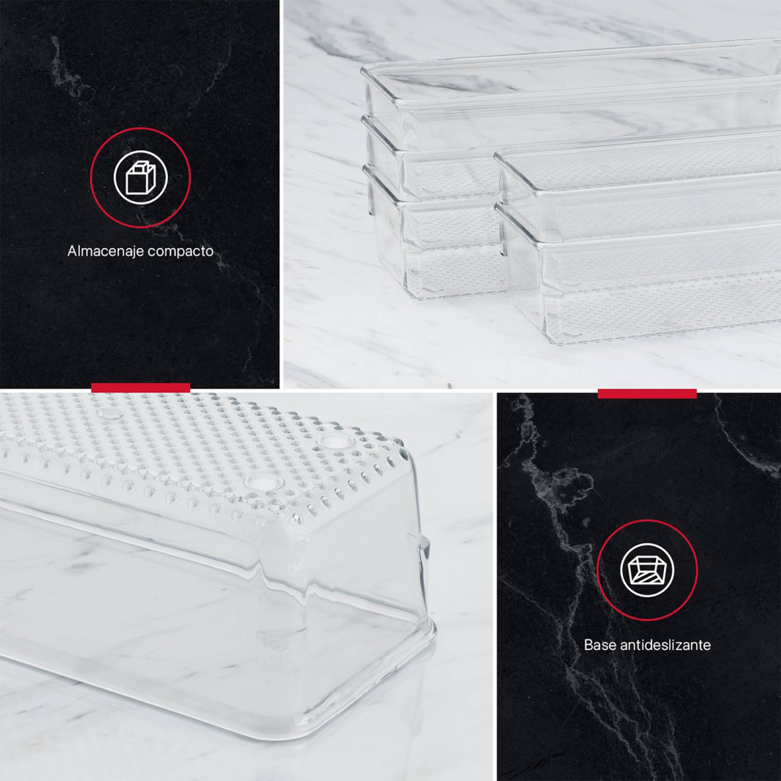 Contenedores Organizadores Para Cajones De 25 Pz COOKIFY