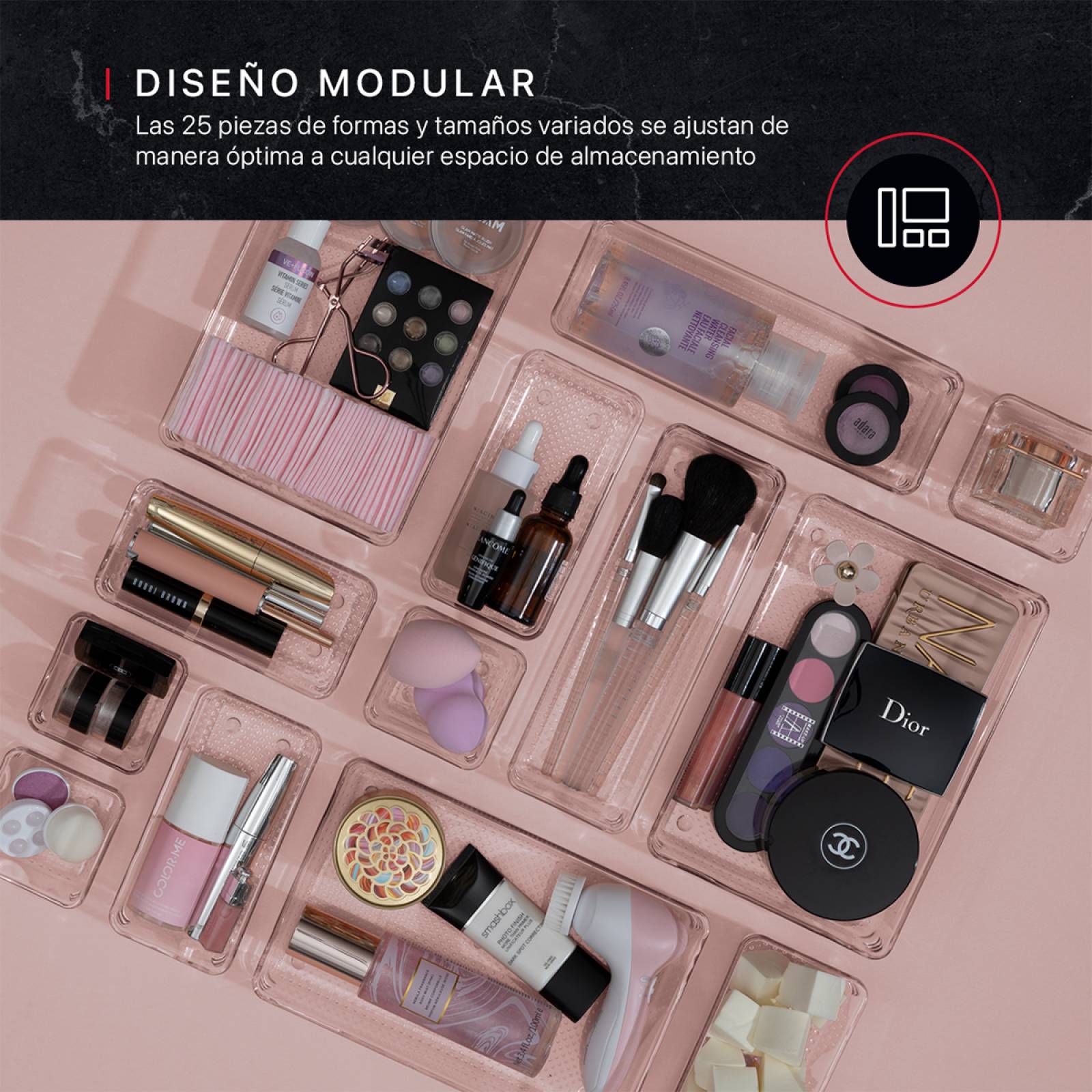 Contenedores Organizadores Para Cajones De 25 Pz COOKIFY