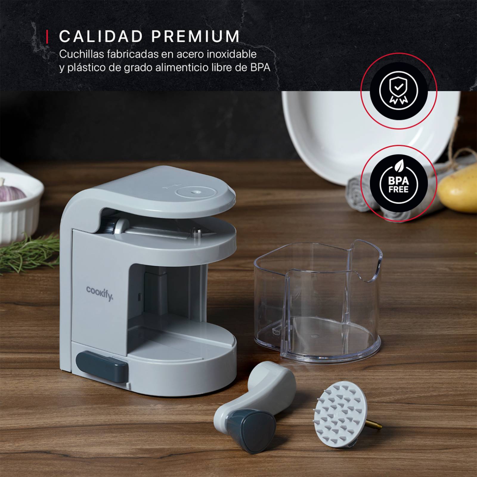 Espiralizador Rallador Cortador Para Verduras En Espiral De Cookify