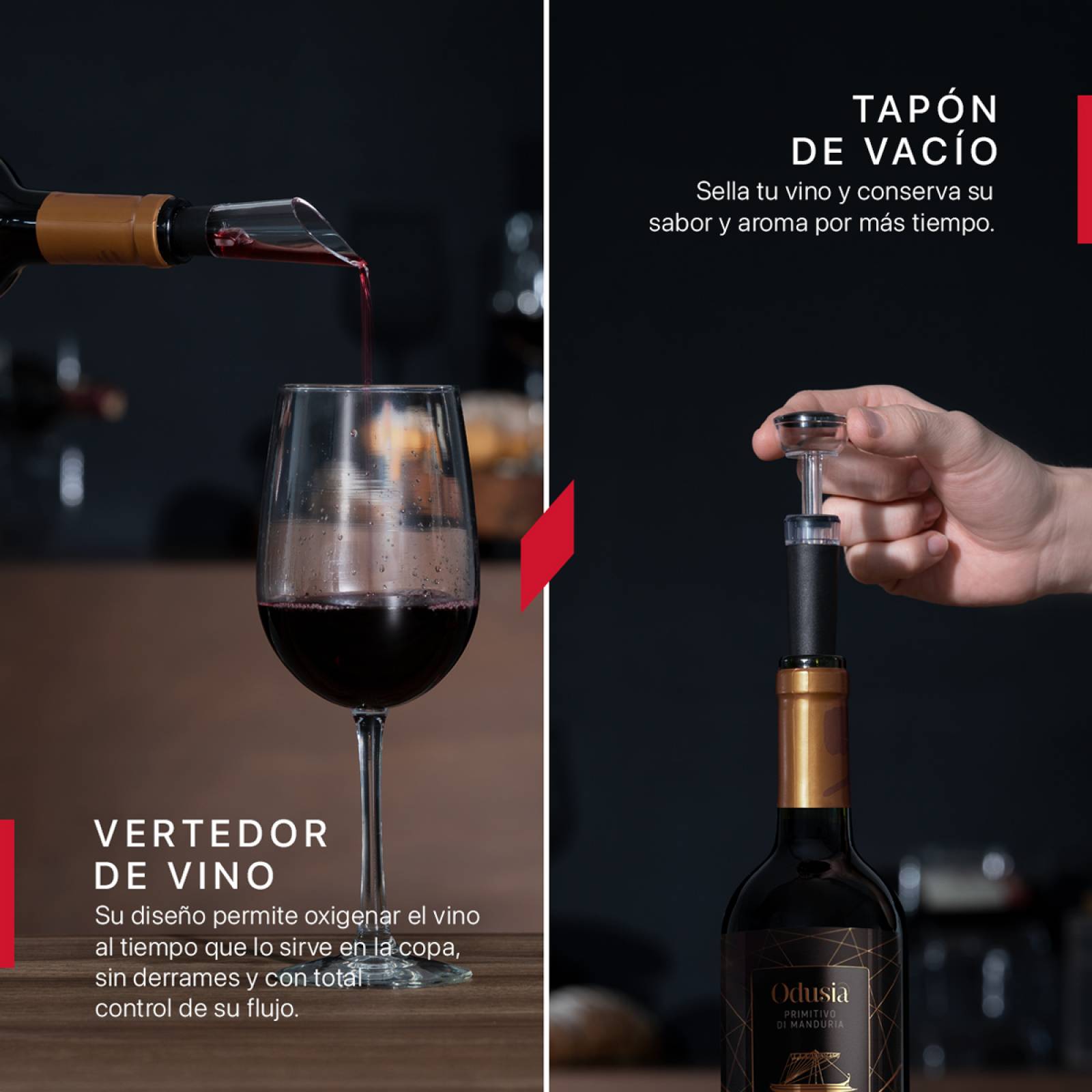 Sacacorchos de Vino Eléctrico Recargable 4 En 1 Destapador para Botellas  Cookify