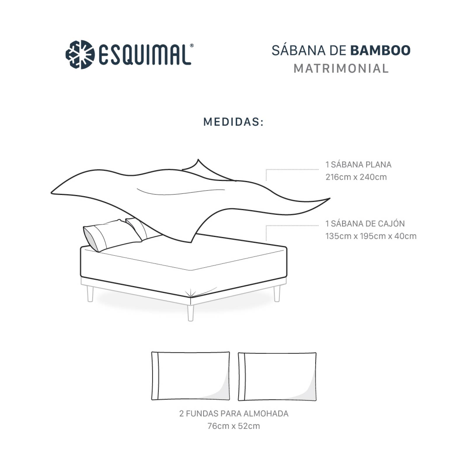 Sábanas Matrimonial De Bambú / Bamboo Ultra Suaves Y Frescas Verde Olivo ESQUIMAL.