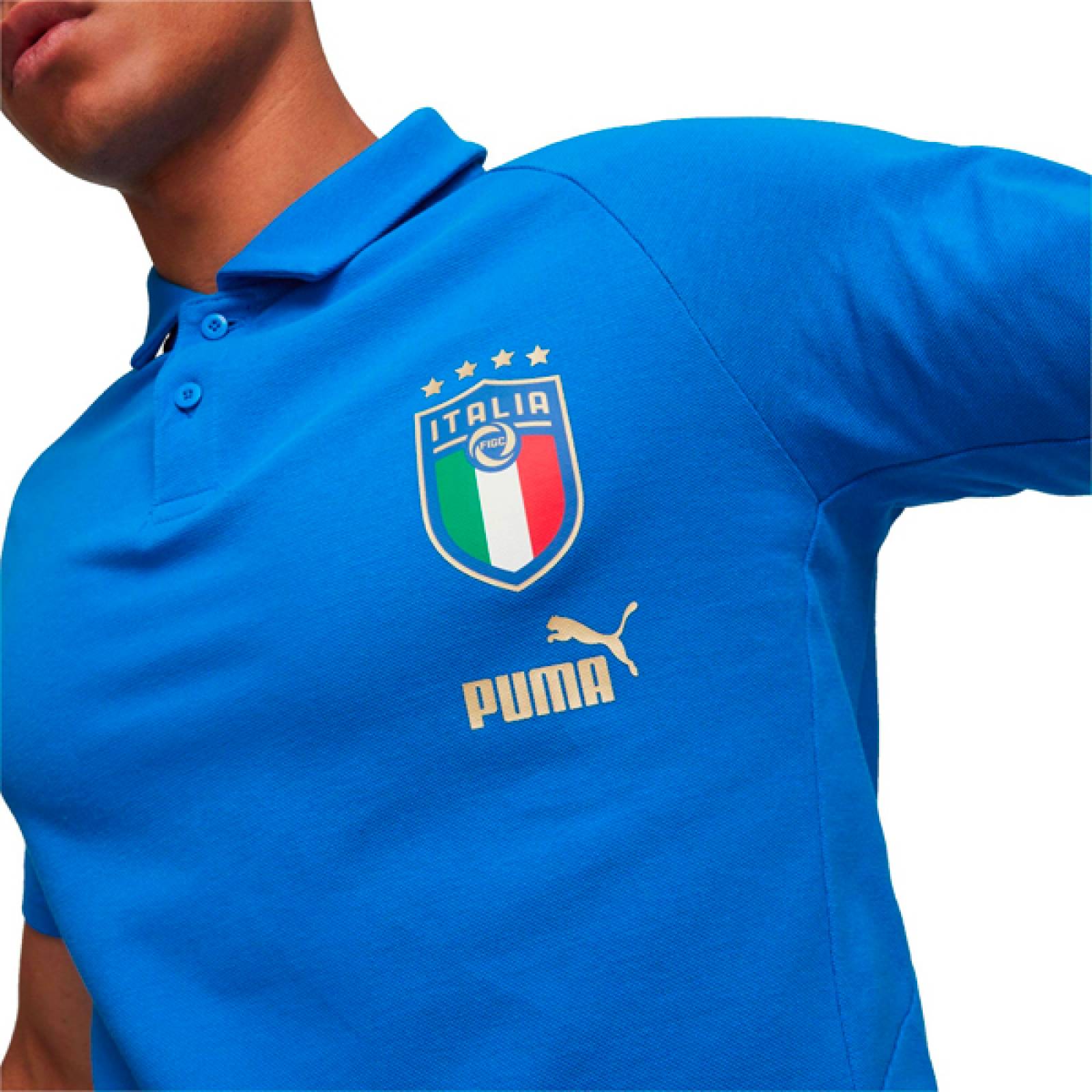 Playera Polo Puma Italia FIGC Player Casuals Hombre 767114 03