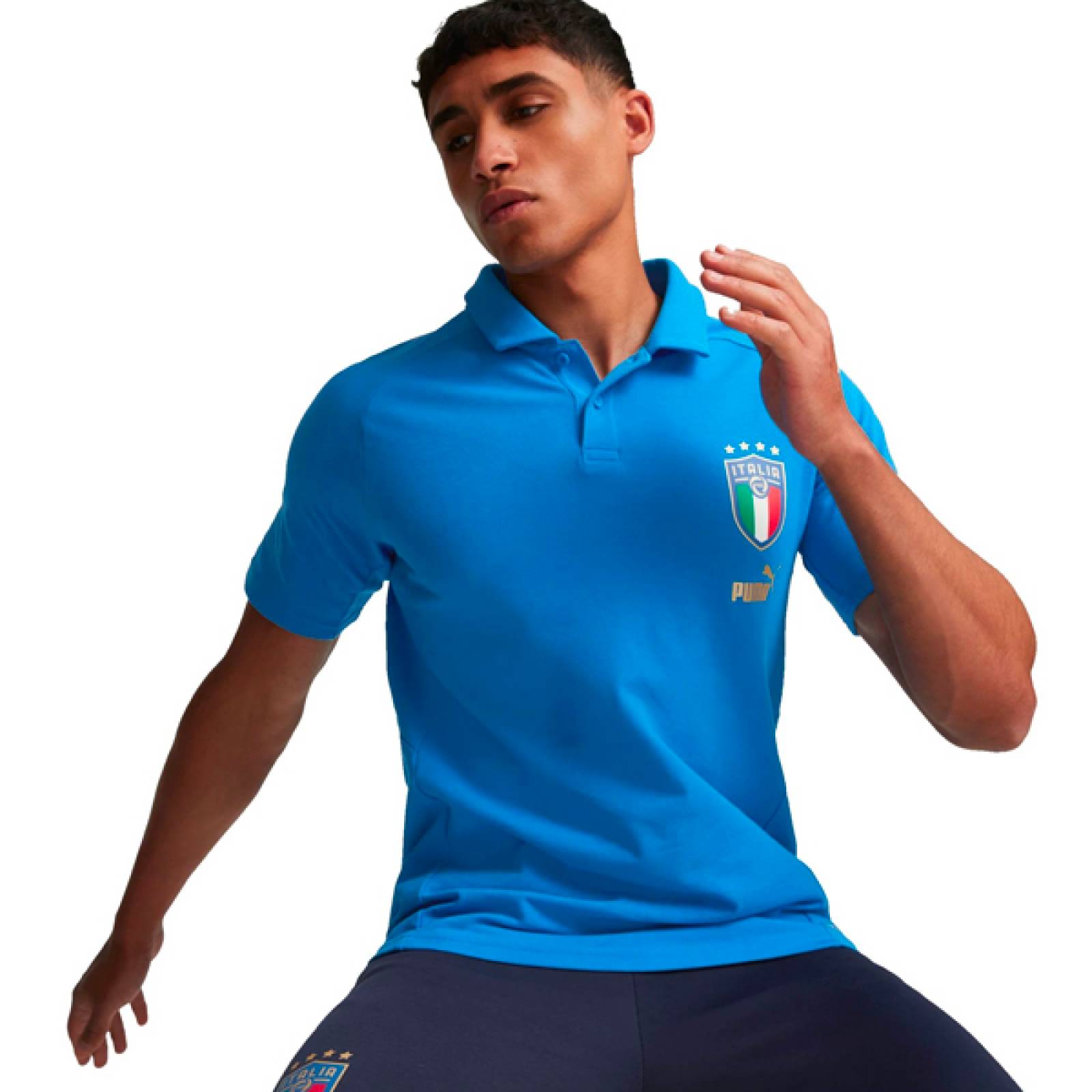 Playera Polo Puma Italia FIGC Player Casuals Hombre 767114 03