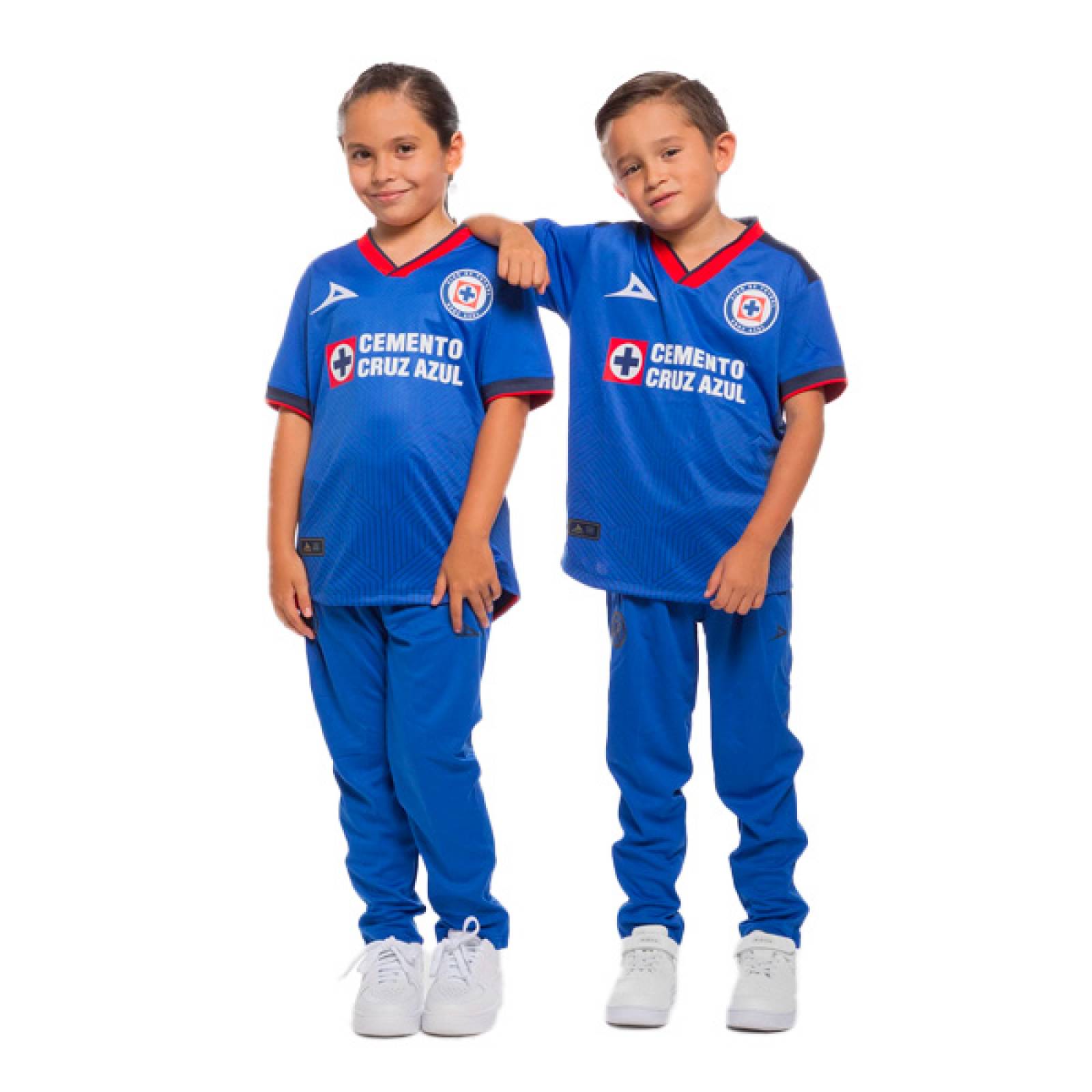 Jersey Pirma Cruz Azul Temporada 23/24 Nino Local Azul rey.