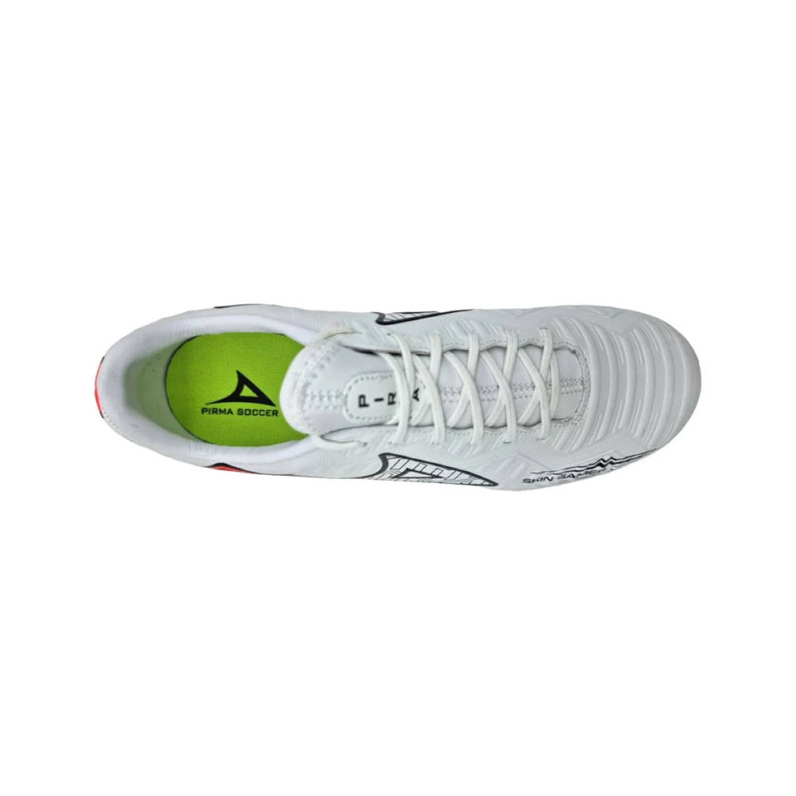 Tenis Pirma Futbol Rapido Skin Gamer Turf 3047 Hombre Blanco/Rojo.