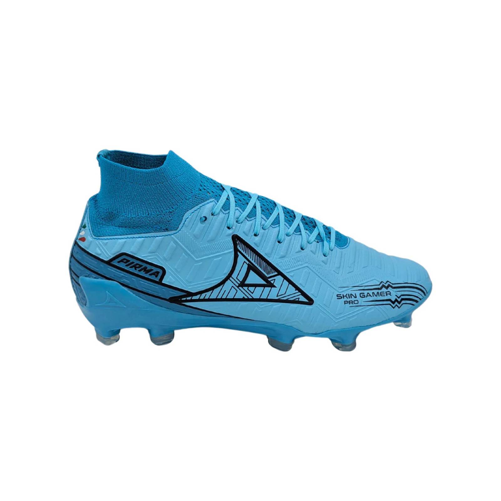 Tenis Pirma Futbol Tachones Skin Gamer Pro 3030 Hombre Azul.