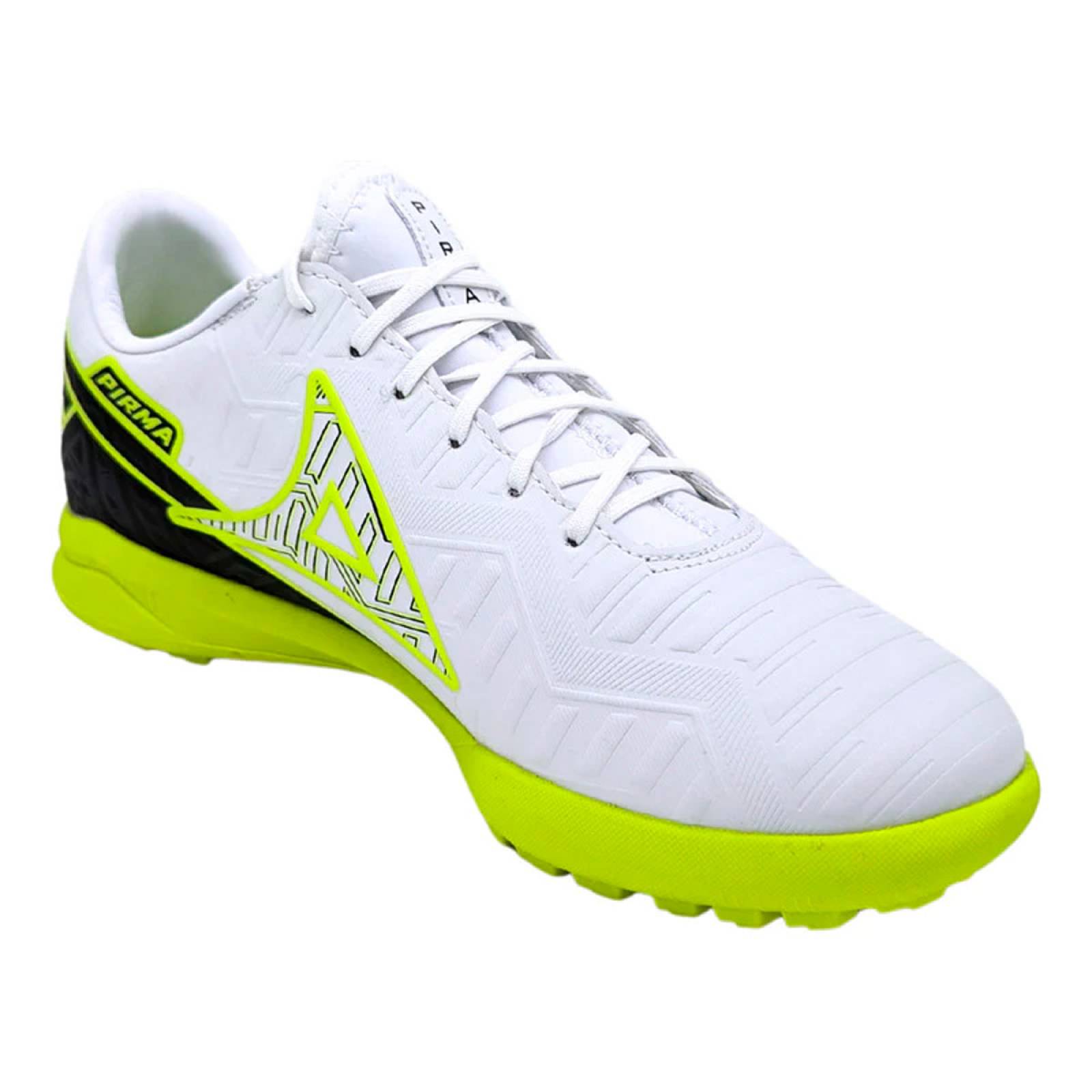 Tenis Pirma Futbol Rapido Skin Gamer Turf 3047 Hombre Blanco/Neon.