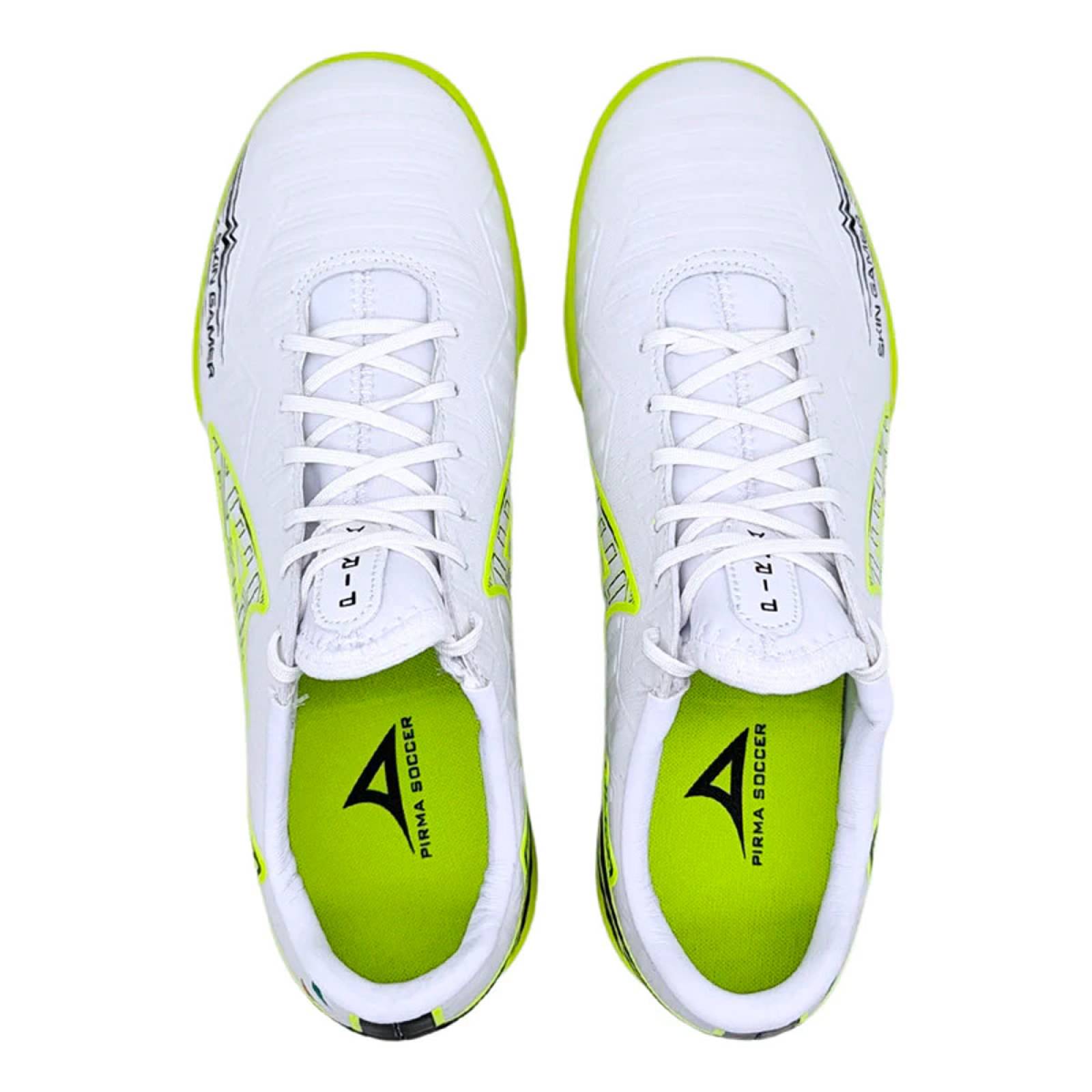 Tenis Pirma Futbol Rapido Skin Gamer Turf 3047 Hombre Blanco/Neon.