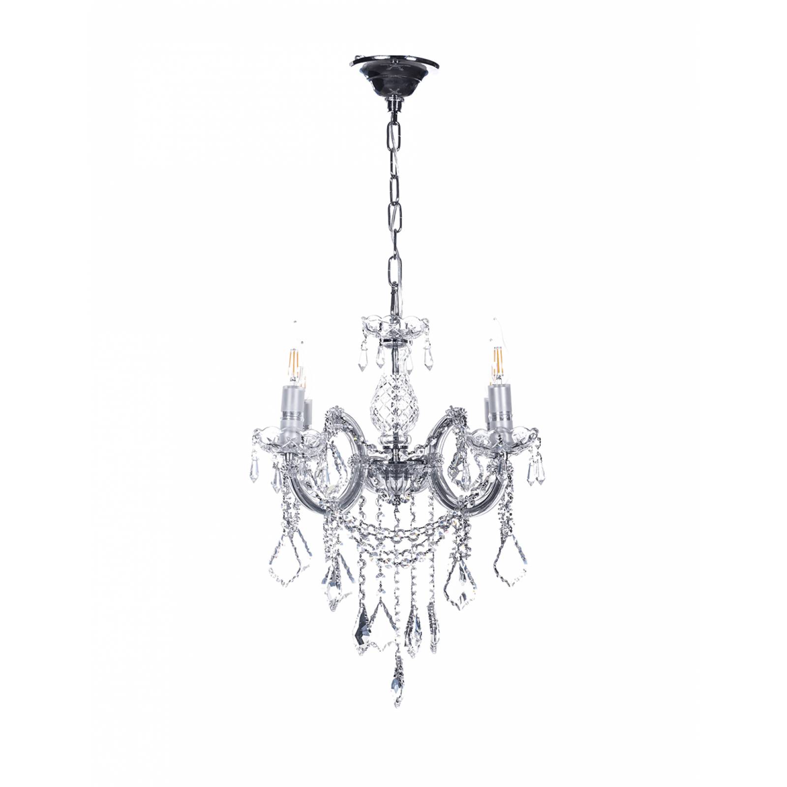 CANDIL GAMALUX MA THERESA 4 LUCES CROMADO