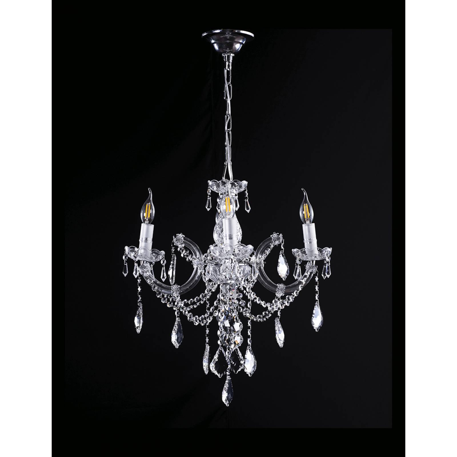 CANDIL GAMALUX MA THERESA 4 LUCES CROMADO