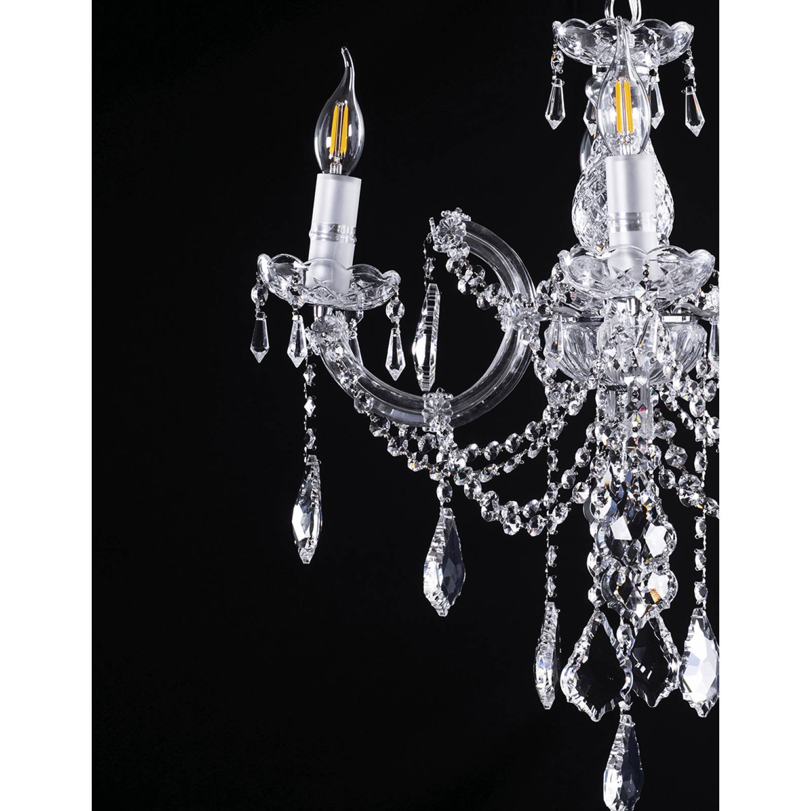 CANDIL GAMALUX MA THERESA 4 LUCES CROMADO