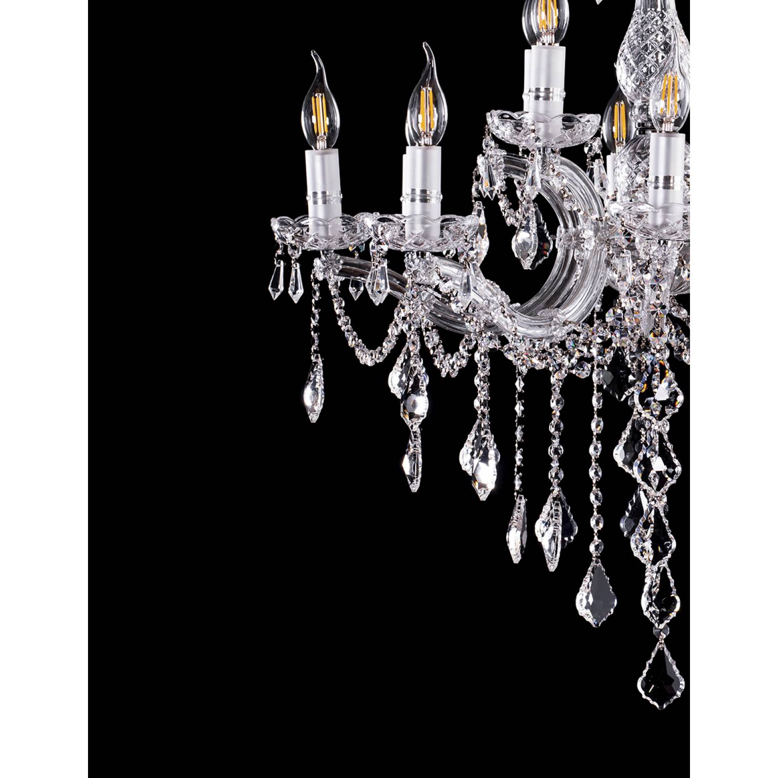 CANDIL GAMALUX MA THERESA 12 LUCES CROMADO