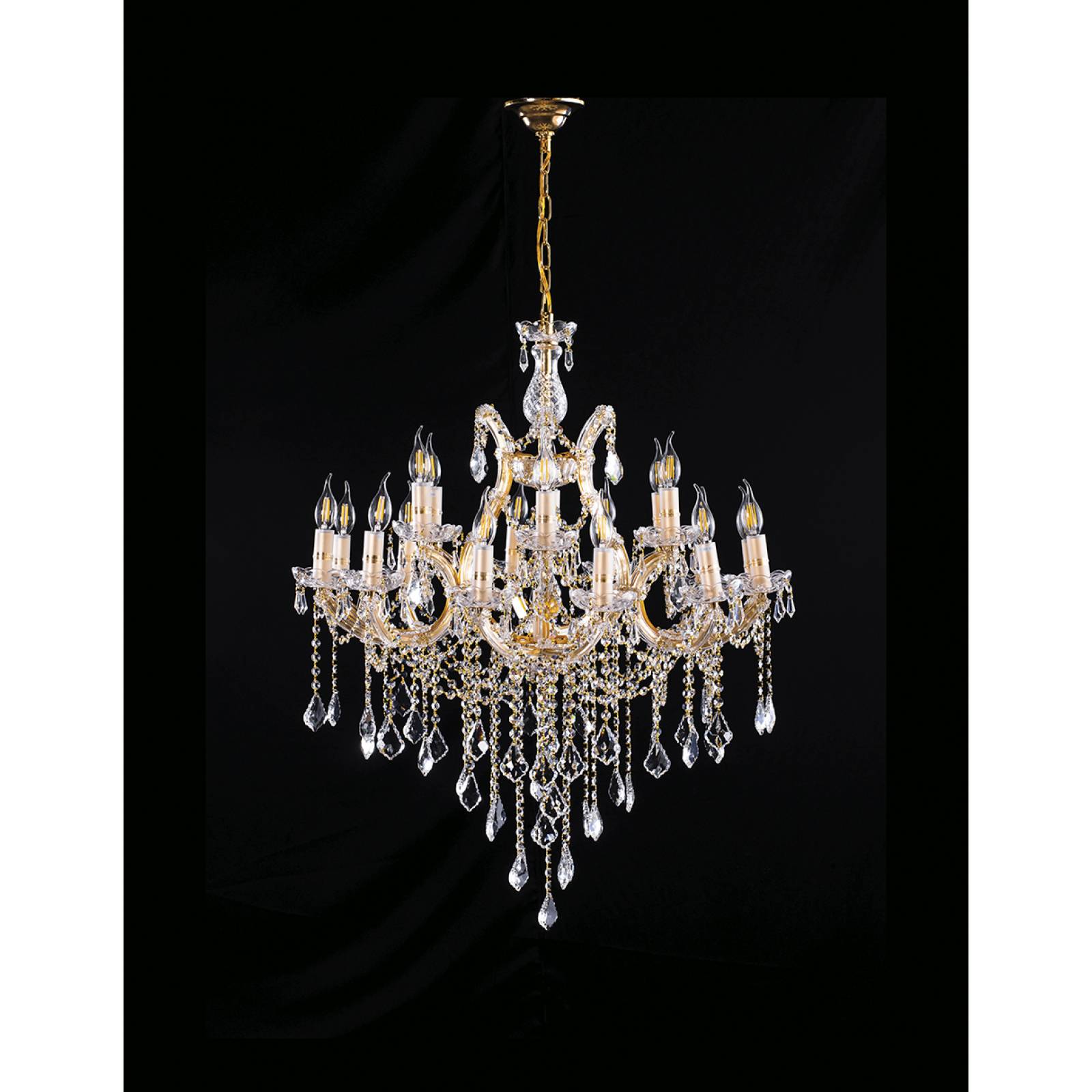 CANDIL GAMALUX MA THERESA 19 LUCES DORADO