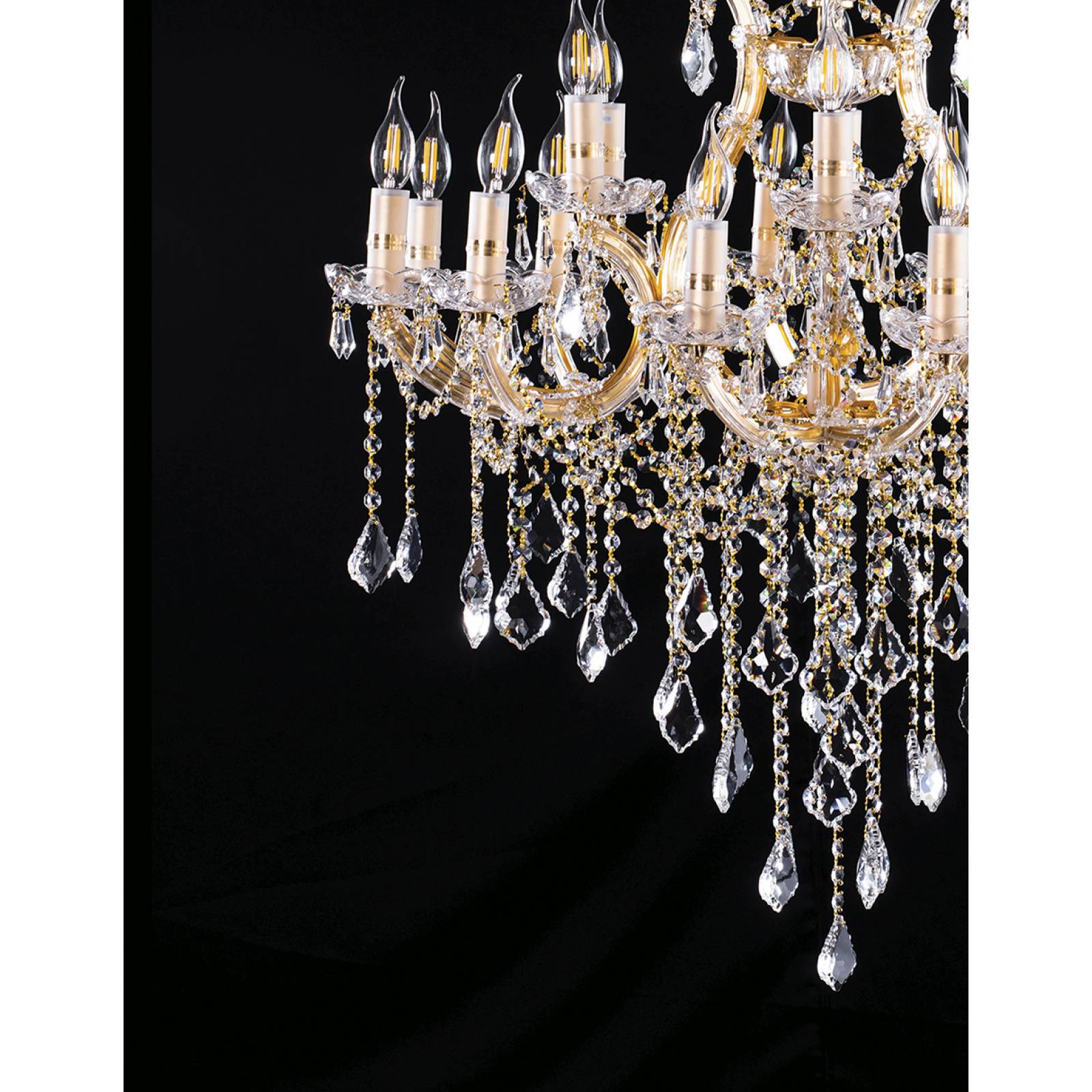 CANDIL GAMALUX MA THERESA 19 LUCES DORADO